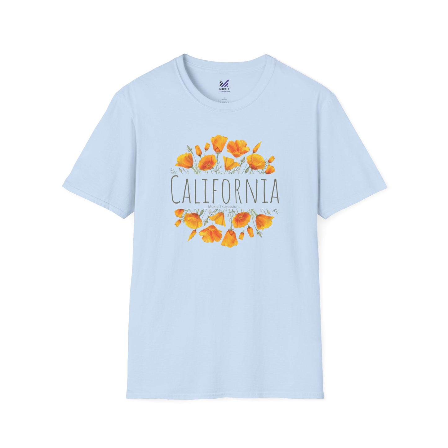 Golden Bloom Unisex Softstyle Crewneck T-Shirt
