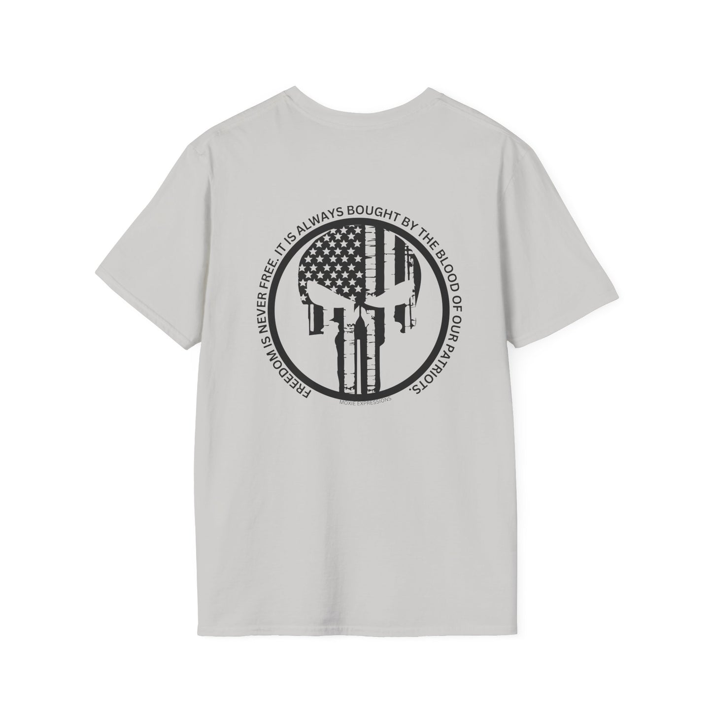Patriotic Punisher Unisex Softstyle Crewneck T-Shirt