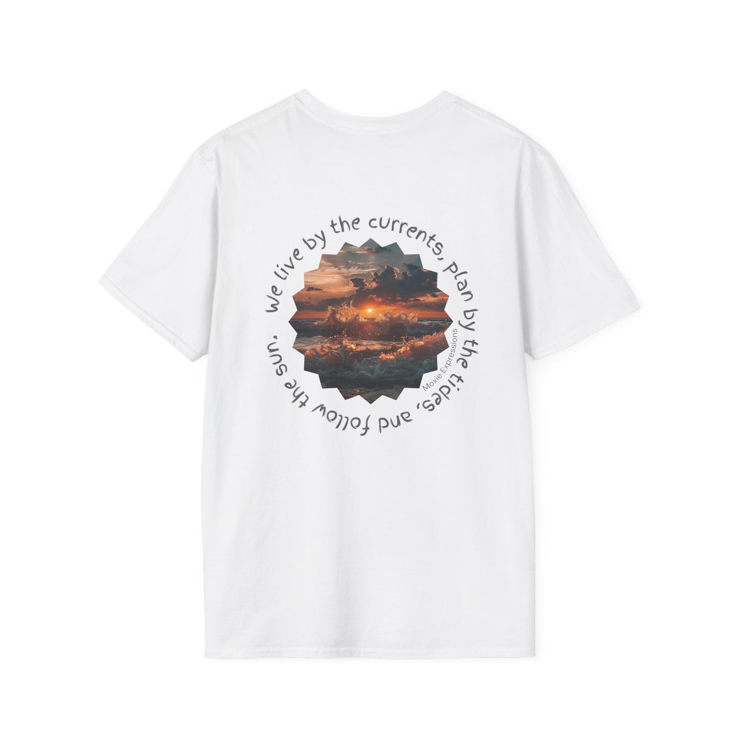 Florida Sunset Currents Unisex Softstyle Crewneck T-Shirt