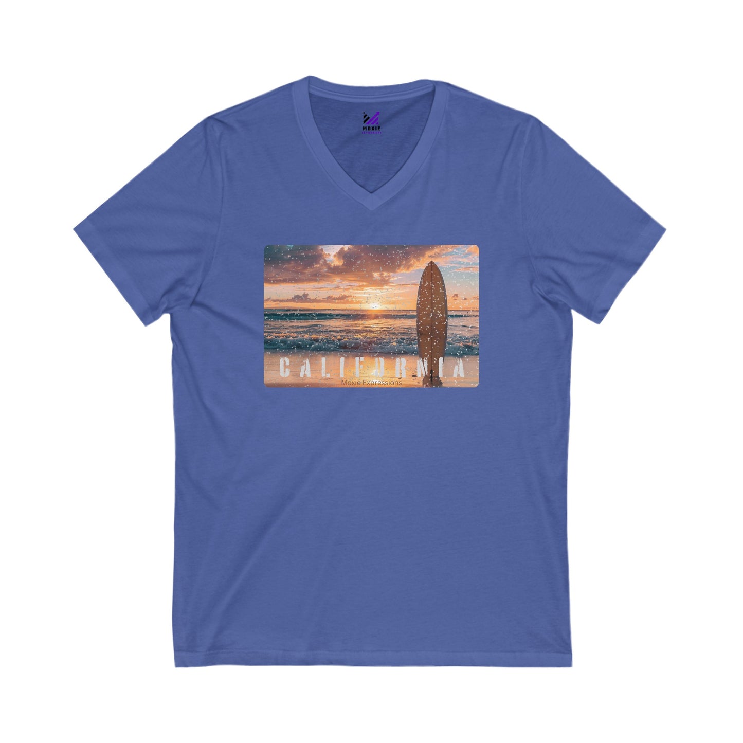 California Dreamin Unisex Jersey Short Sleeve V-Neck Tee