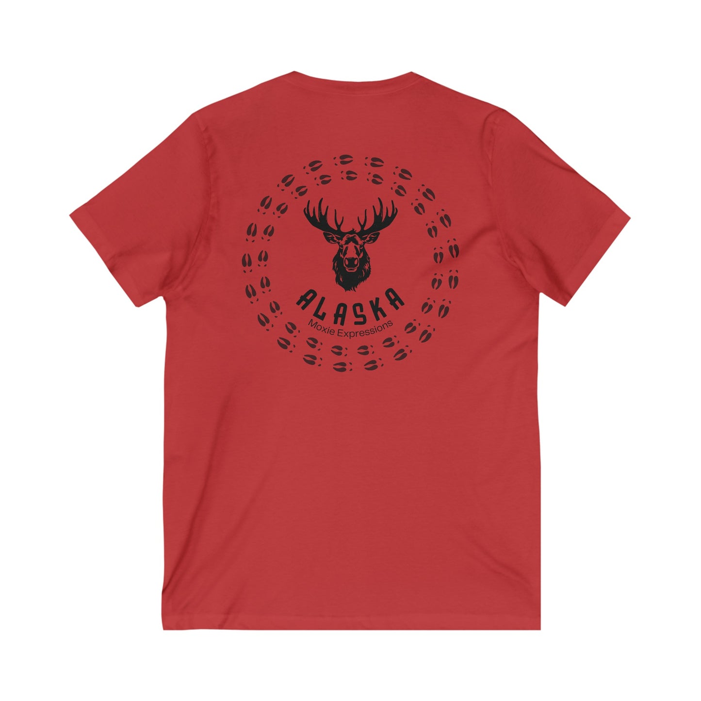 Northern Tracks Unisex Jersey Short Sleeve V-Neck Tee