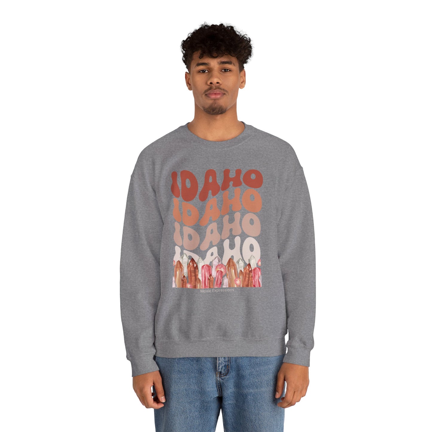 Idaho Gemstone Fusion Unisex Crewneck Sweatshirt