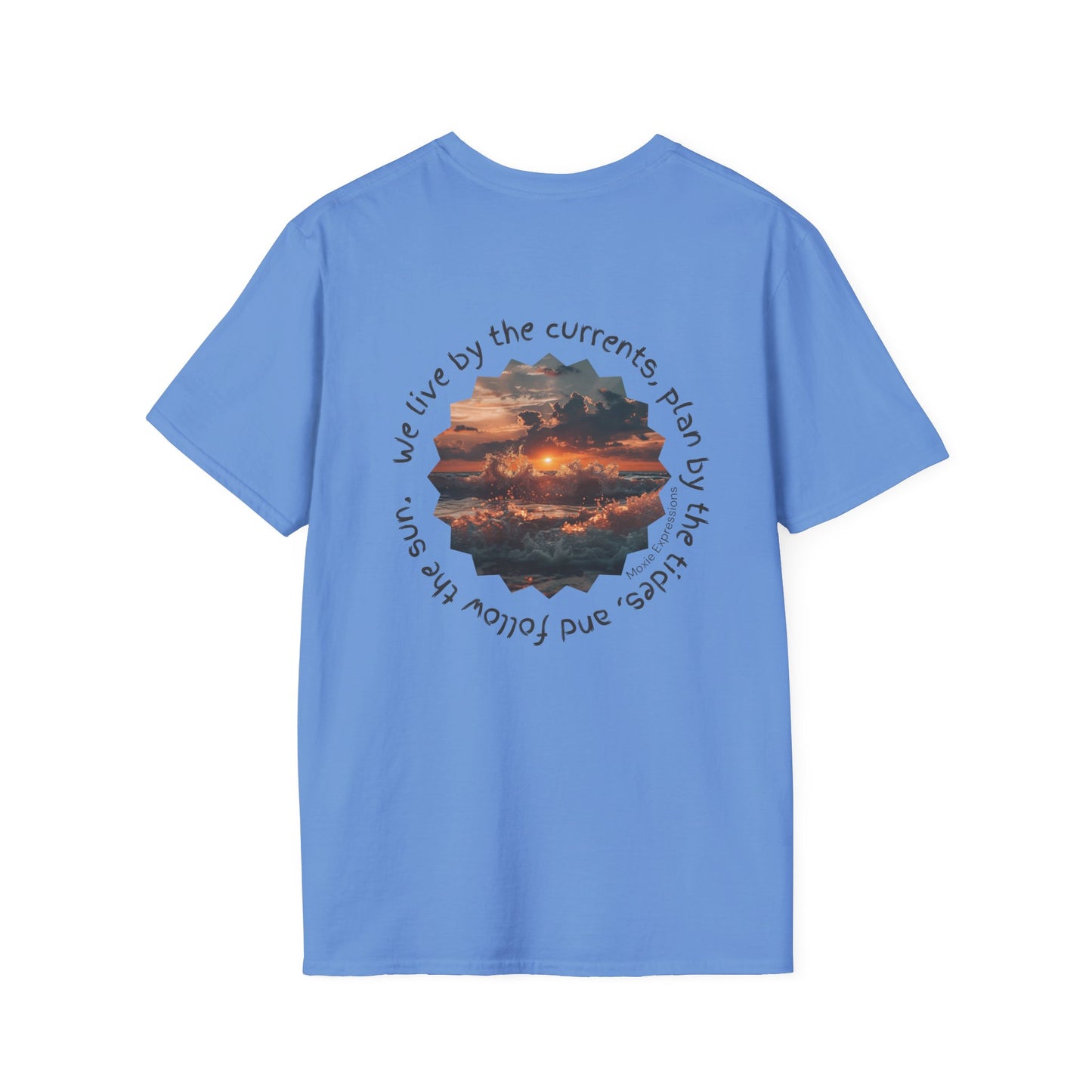 Florida Sunset Currents Unisex Softstyle Crewneck T-Shirt