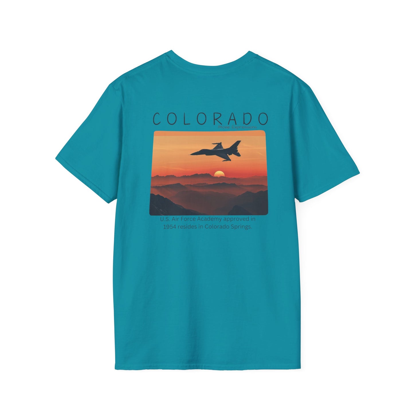 Colorado Cadet Wings Unisex Softstyle Crewneck T-Shirt