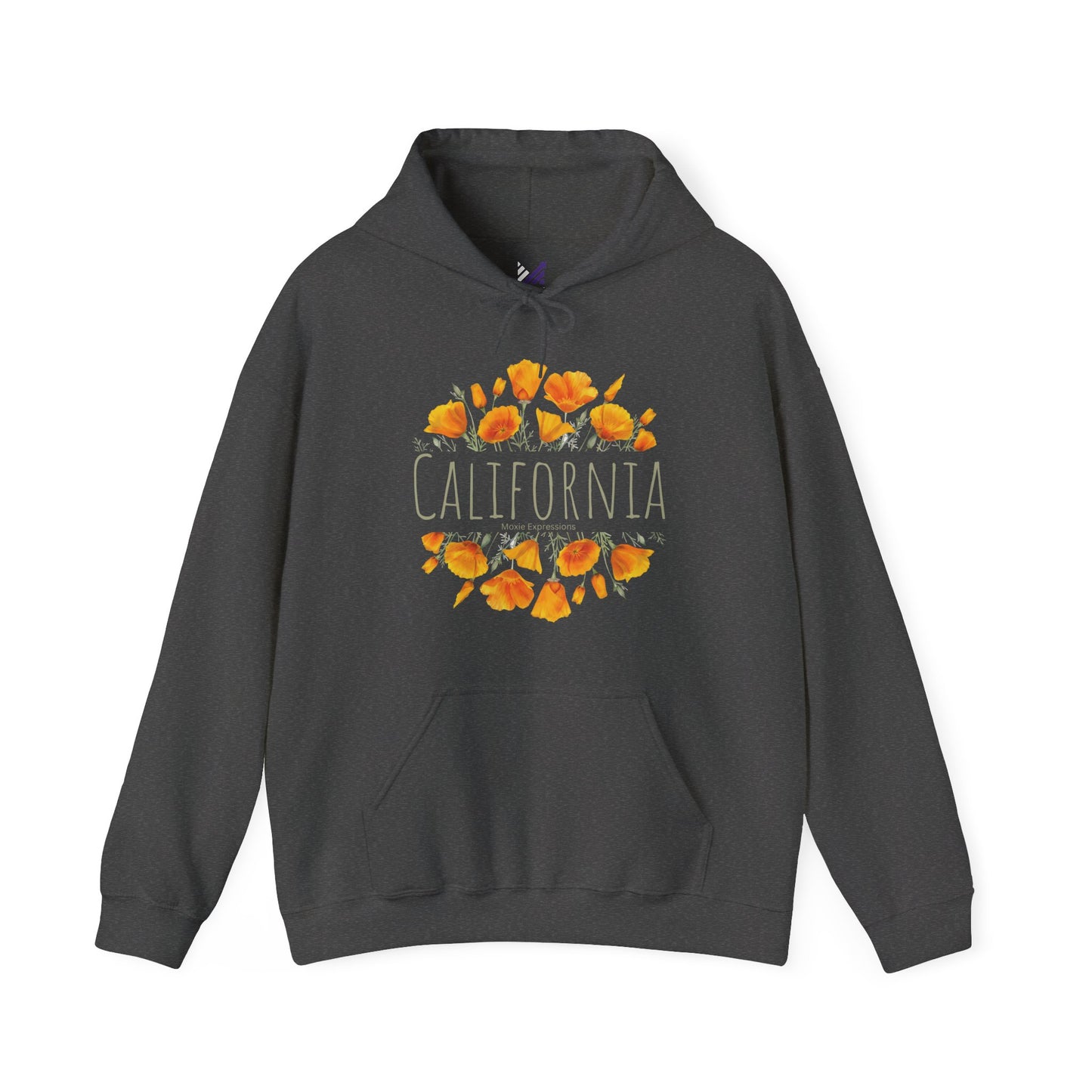 Golden Bloom Unisex Hooded Sweatshirt
