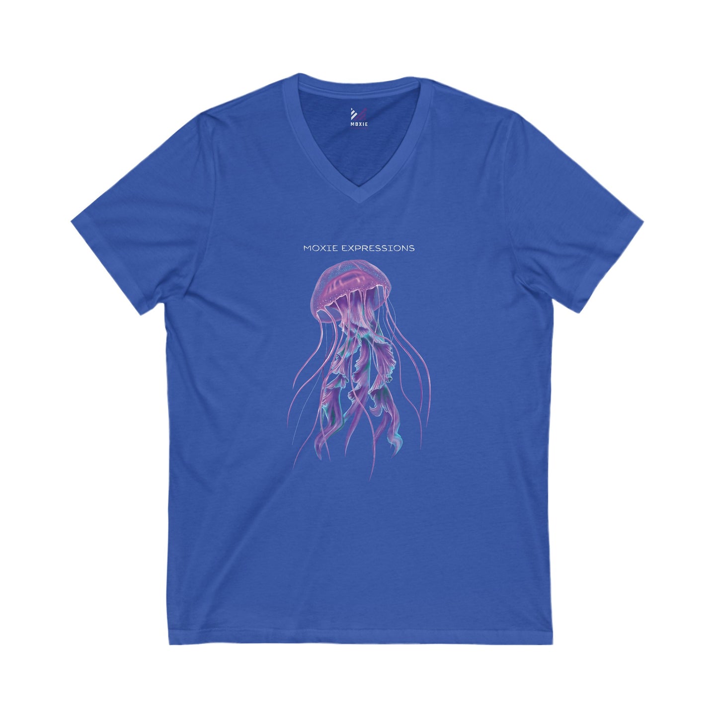 Ocean Bloom Unisex Jersey Short Sleeve V-Neck Tee