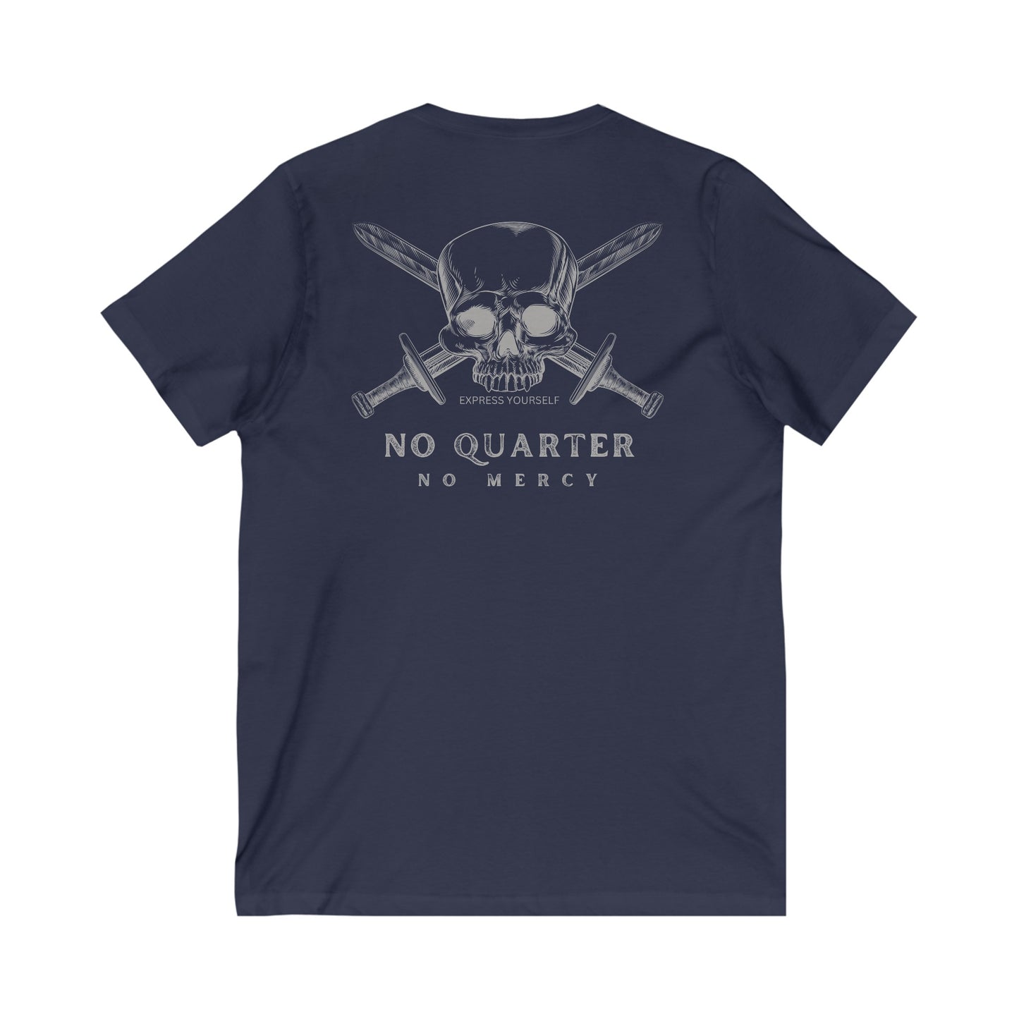 No Quarter No Mercy Unisex Jersey Short Sleeve V-Neck Tee
