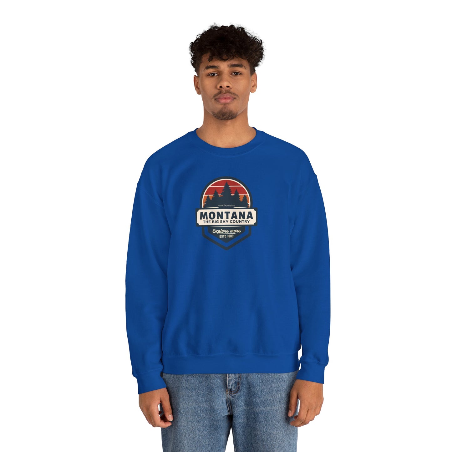 Montana Big Sky "Explore More" Unisex Crewneck Sweatshirt