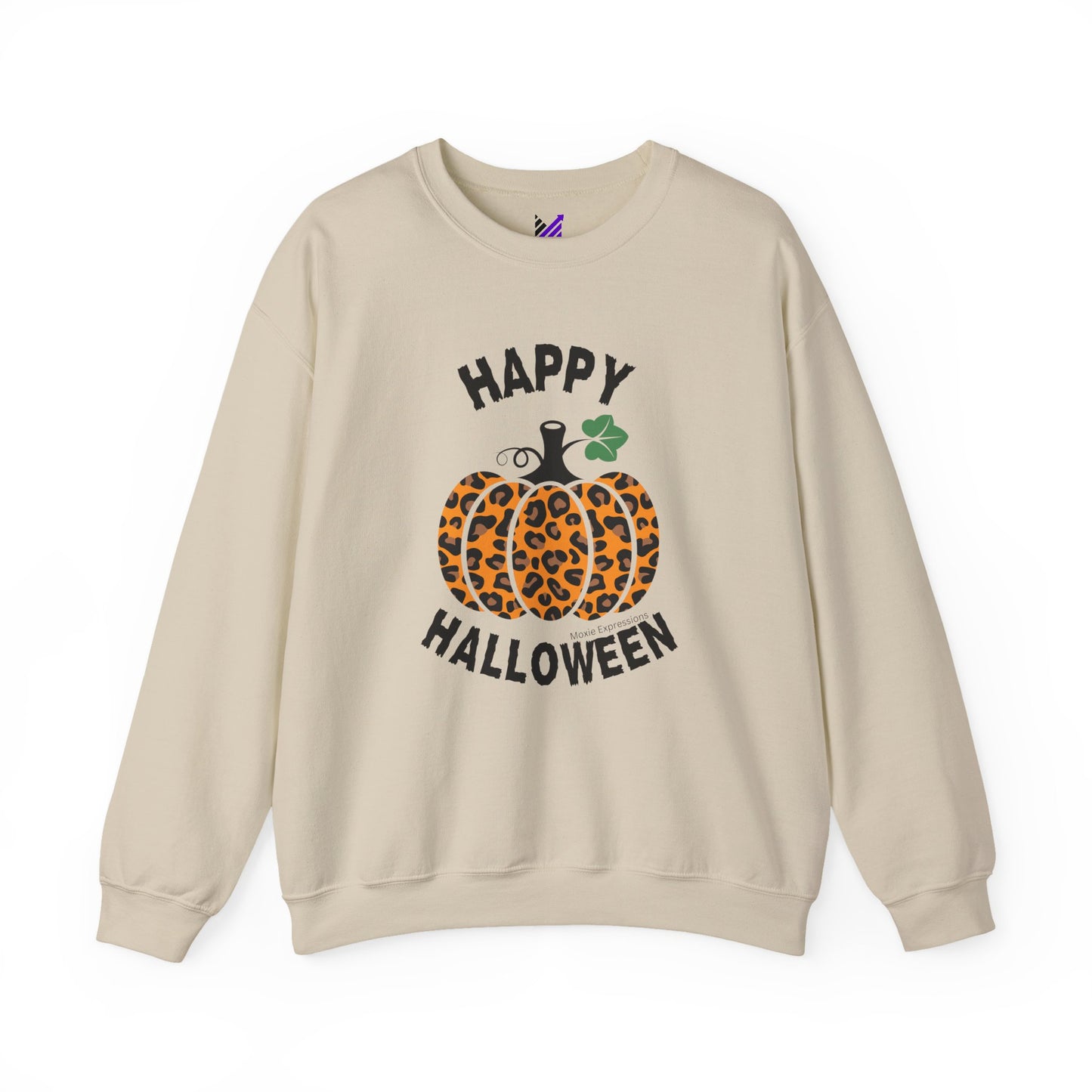 Cheetah Chic Pumpkin Patch Unisex Crewneck Sweatshirt