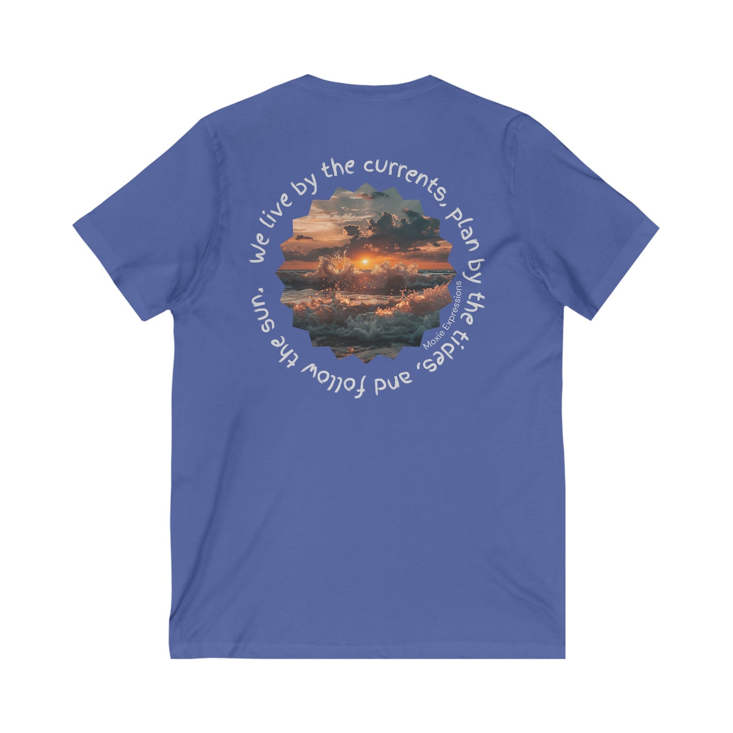 Chase the Horizon Unisex Jersey Short Sleeve V-Neck Tee