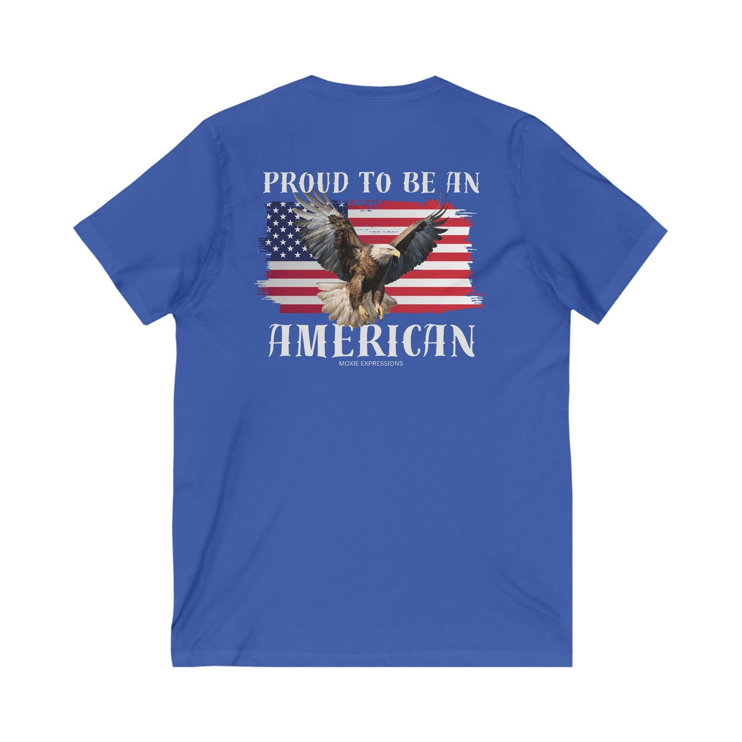 Proud Patriot Unisex Jersey Short Sleeve V-Neck Tee