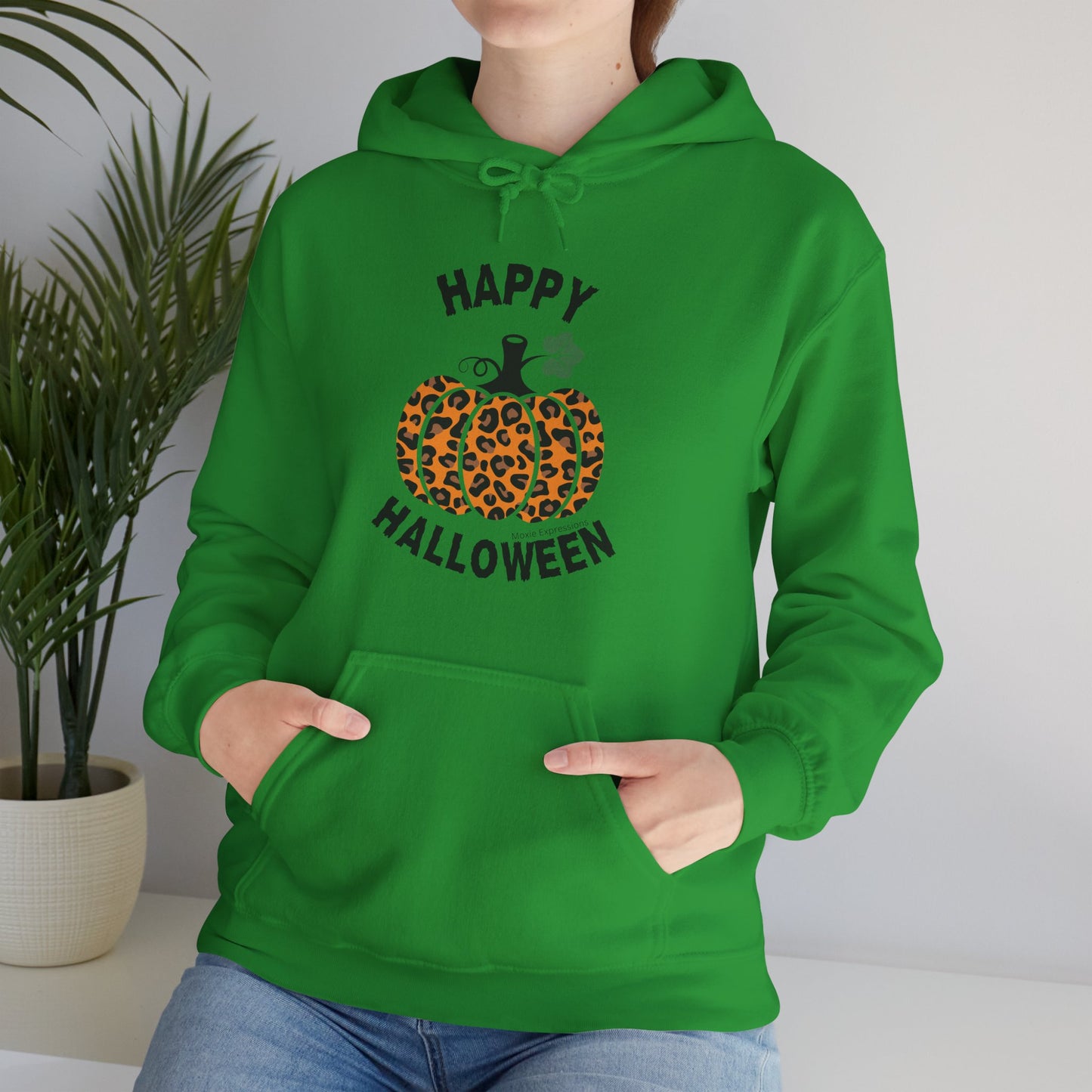 Cheetah Chic Pumpkin Patch Unisex Hooded Sweatshirt