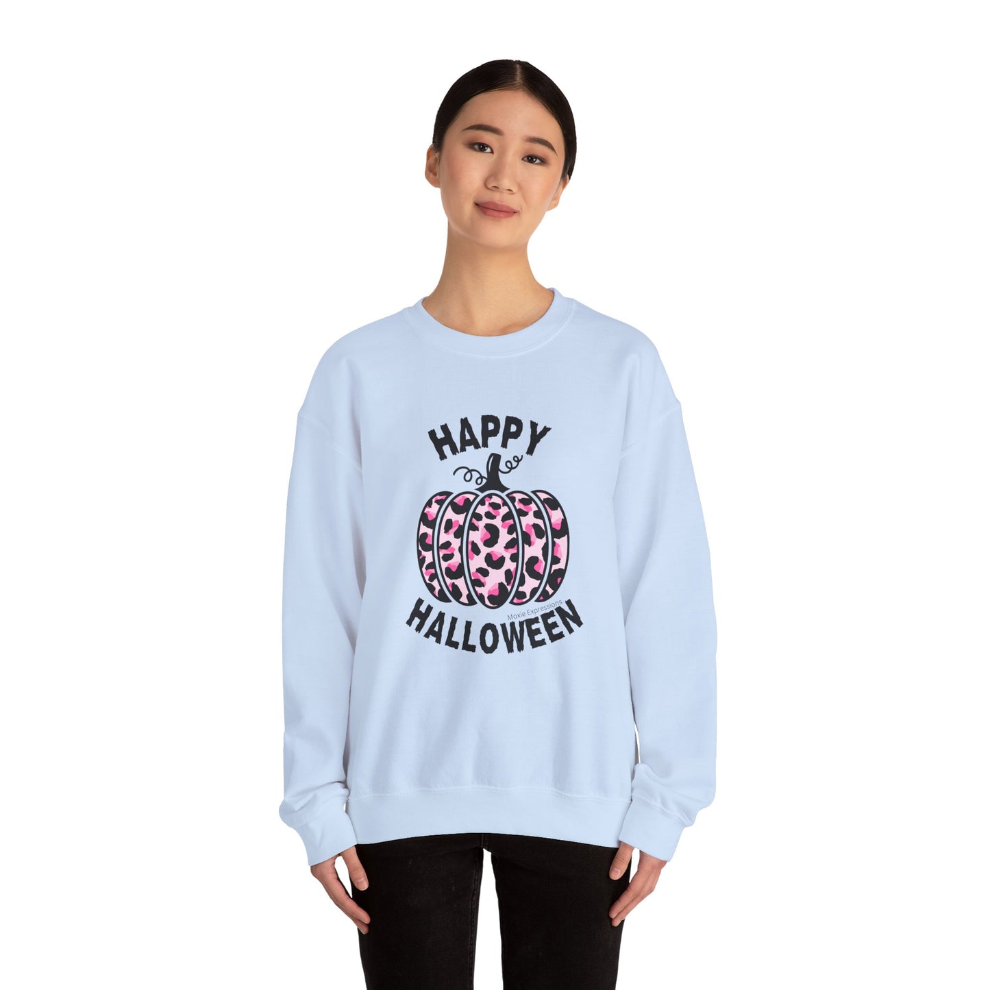 Sassy Pink Pumpkin Patch Unisex Crewneck Sweatshirt