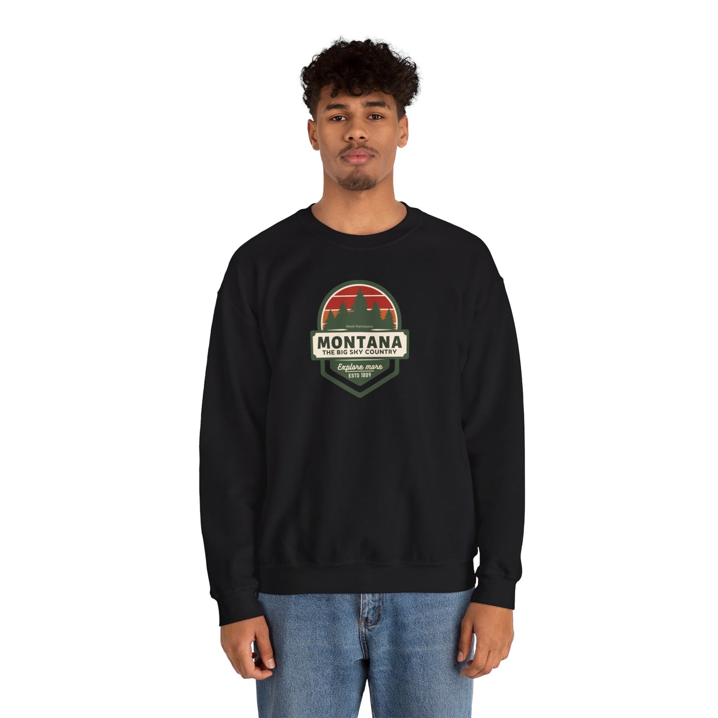 Montana Big Sky "Explore More" Unisex Crewneck Sweatshirt