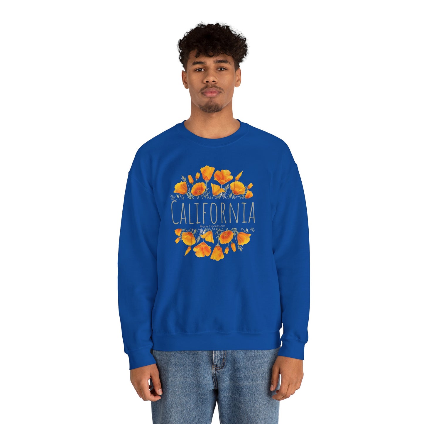 Golden Bloom Unisex Crewneck Sweatshirt