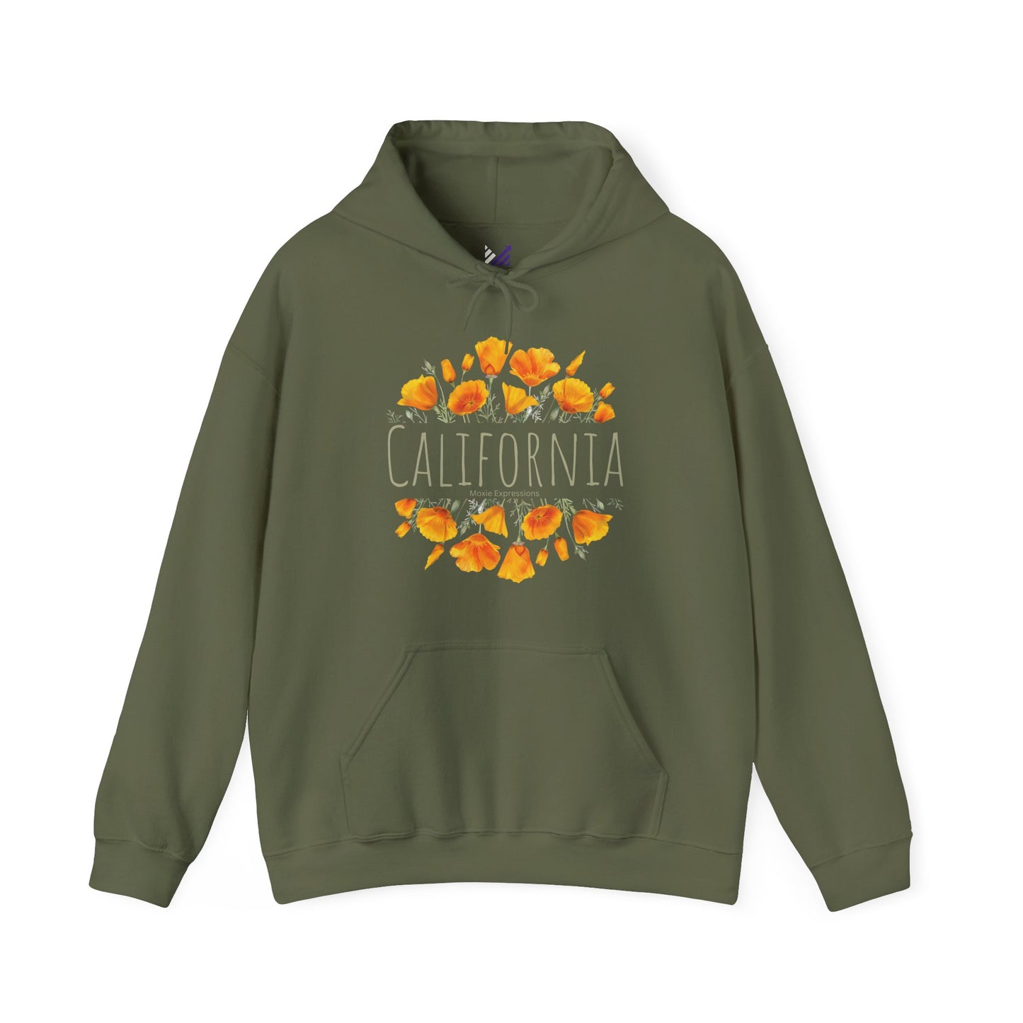 Golden Bloom Unisex Hooded Sweatshirt