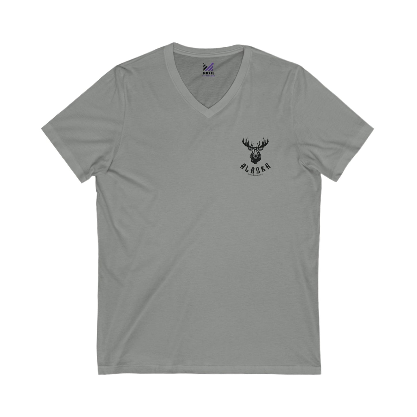 Northern Tracks Unisex Jersey Short Sleeve V-Neck Tee