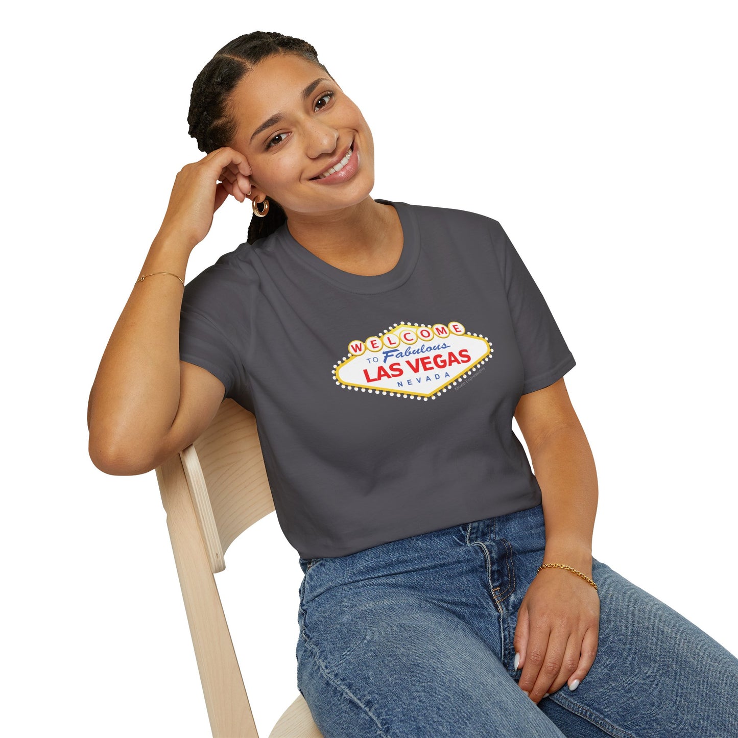 Vegas Vibes Unisex Softstyle Crewneck T-Shirt