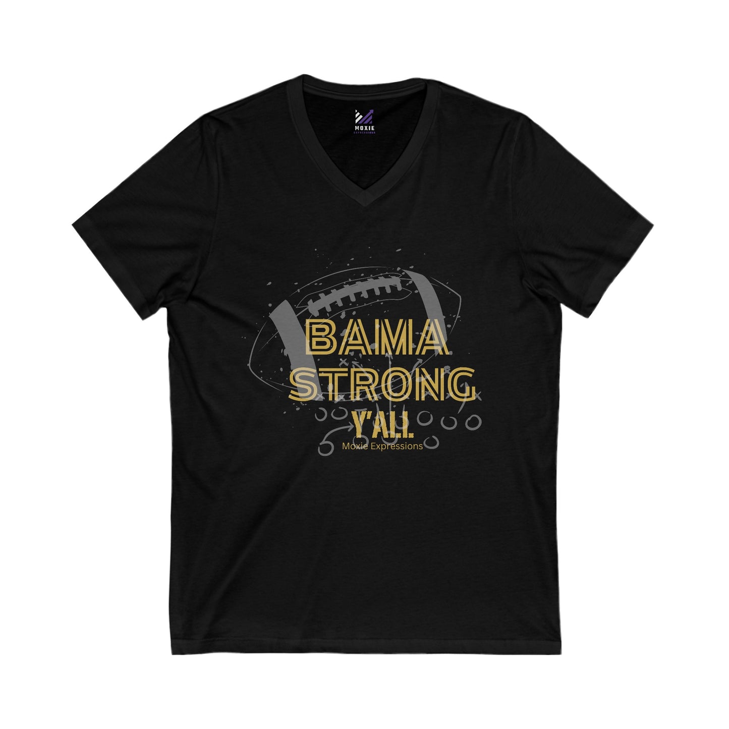 Bama Strong Unisex Jersey Short Sleeve V-Neck Tee