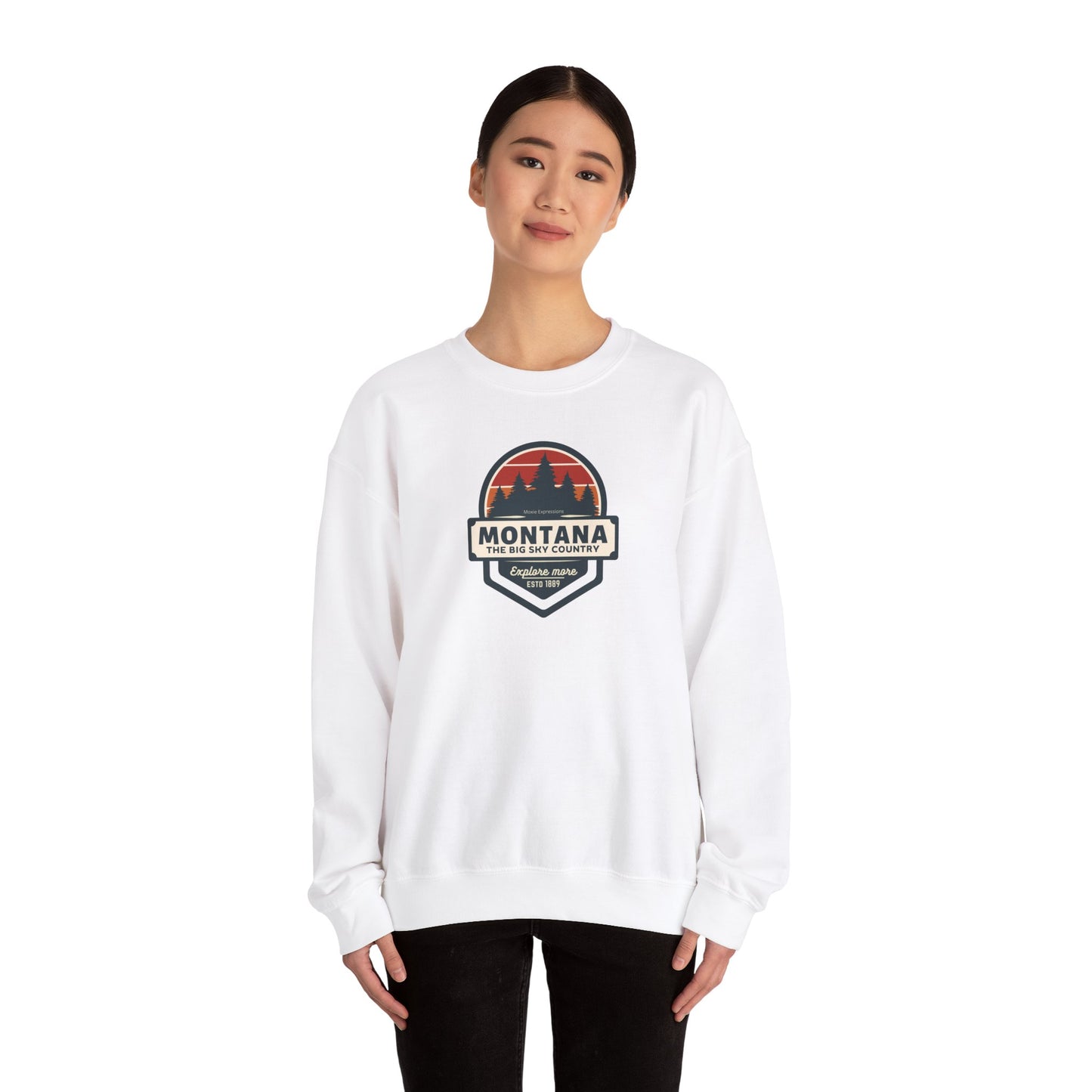 Montana Big Sky "Explore More" Unisex Crewneck Sweatshirt