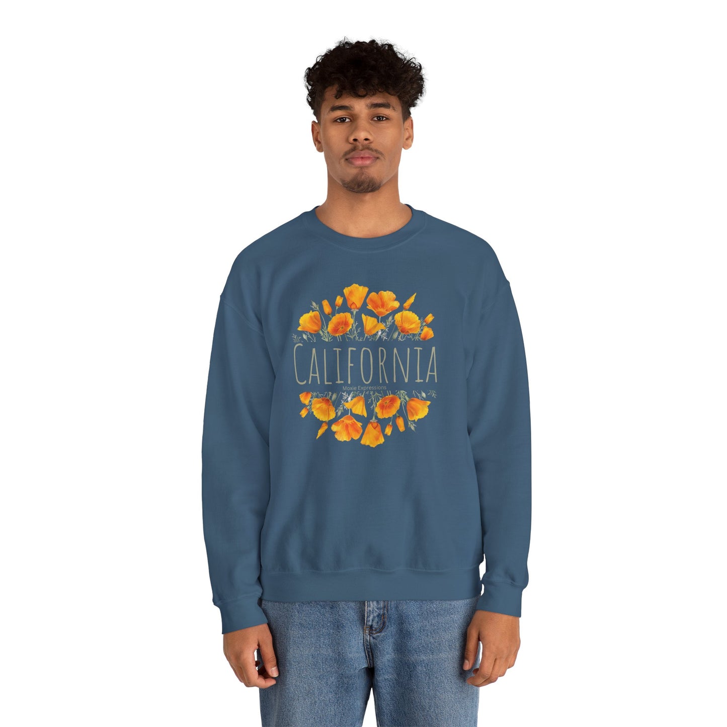 Golden Bloom Unisex Crewneck Sweatshirt