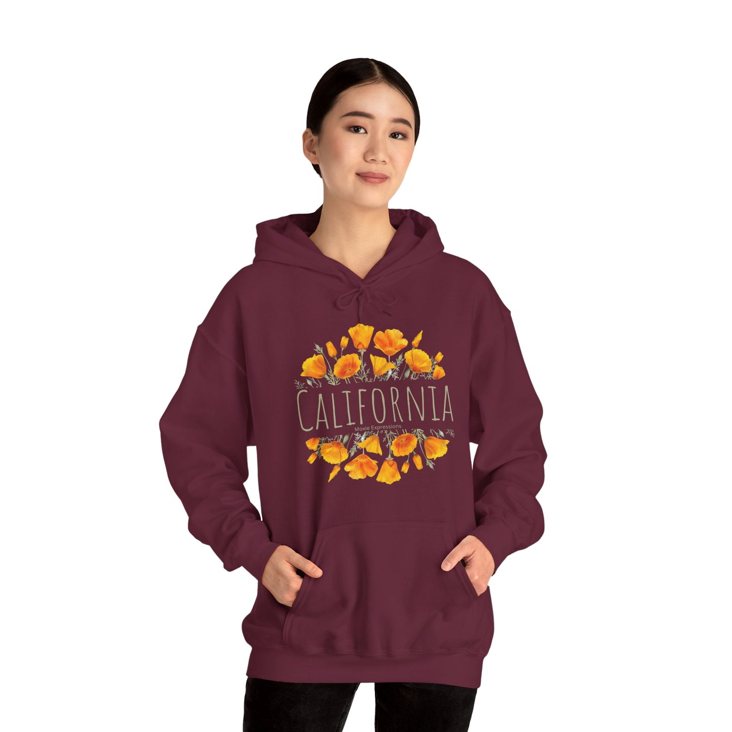 Golden Bloom Unisex Hooded Sweatshirt