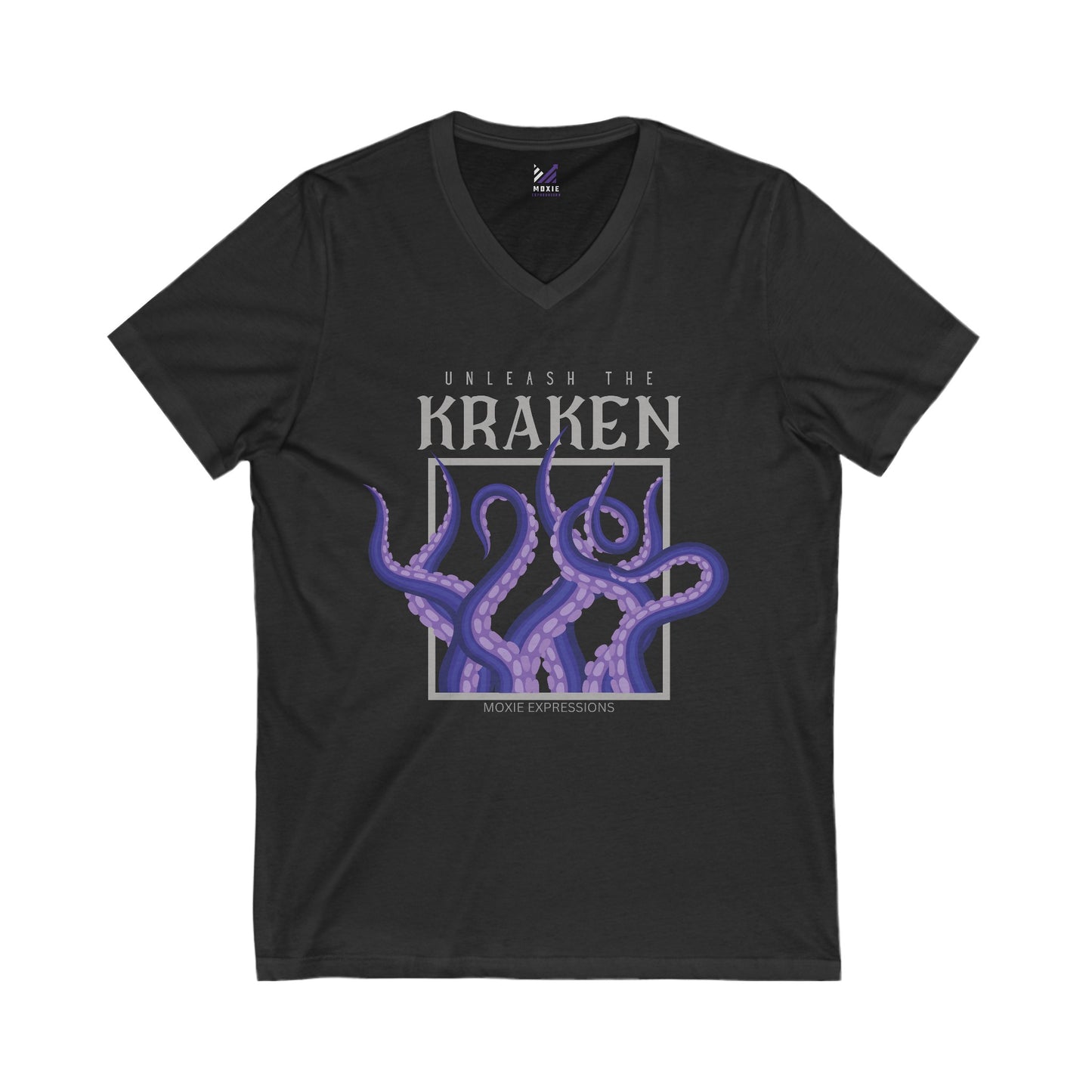 Unleash the Depths Unisex Jersey Short Sleeve V-Neck Tee