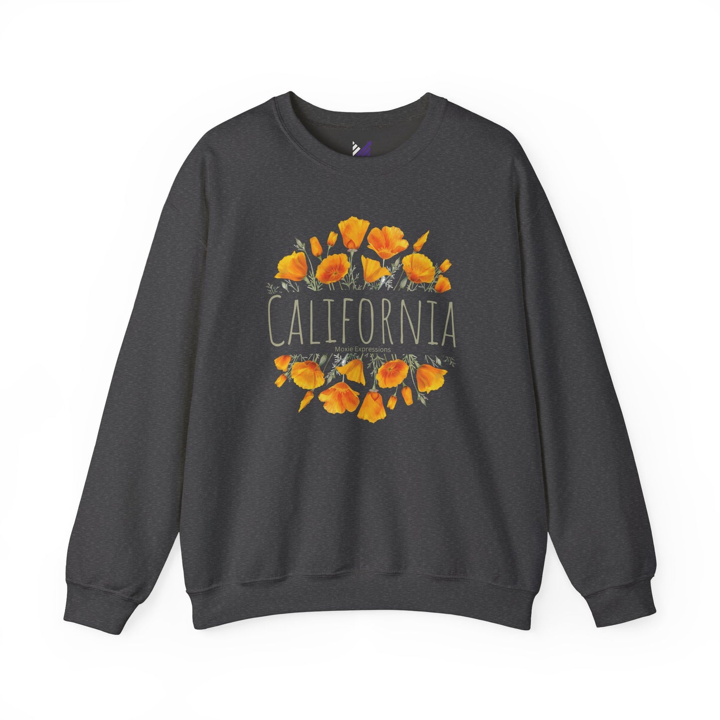 Golden Bloom Unisex Crewneck Sweatshirt