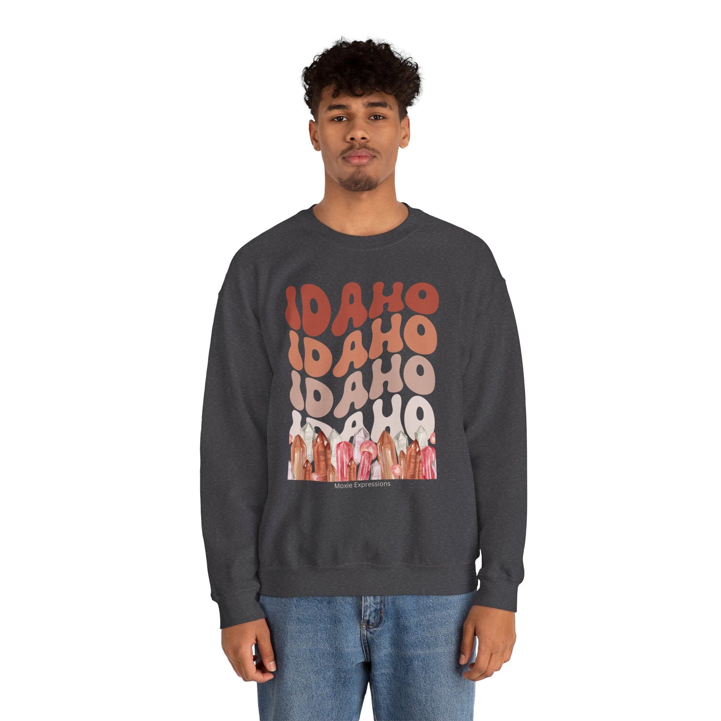 Idaho Gemstone Fusion Unisex Crewneck Sweatshirt