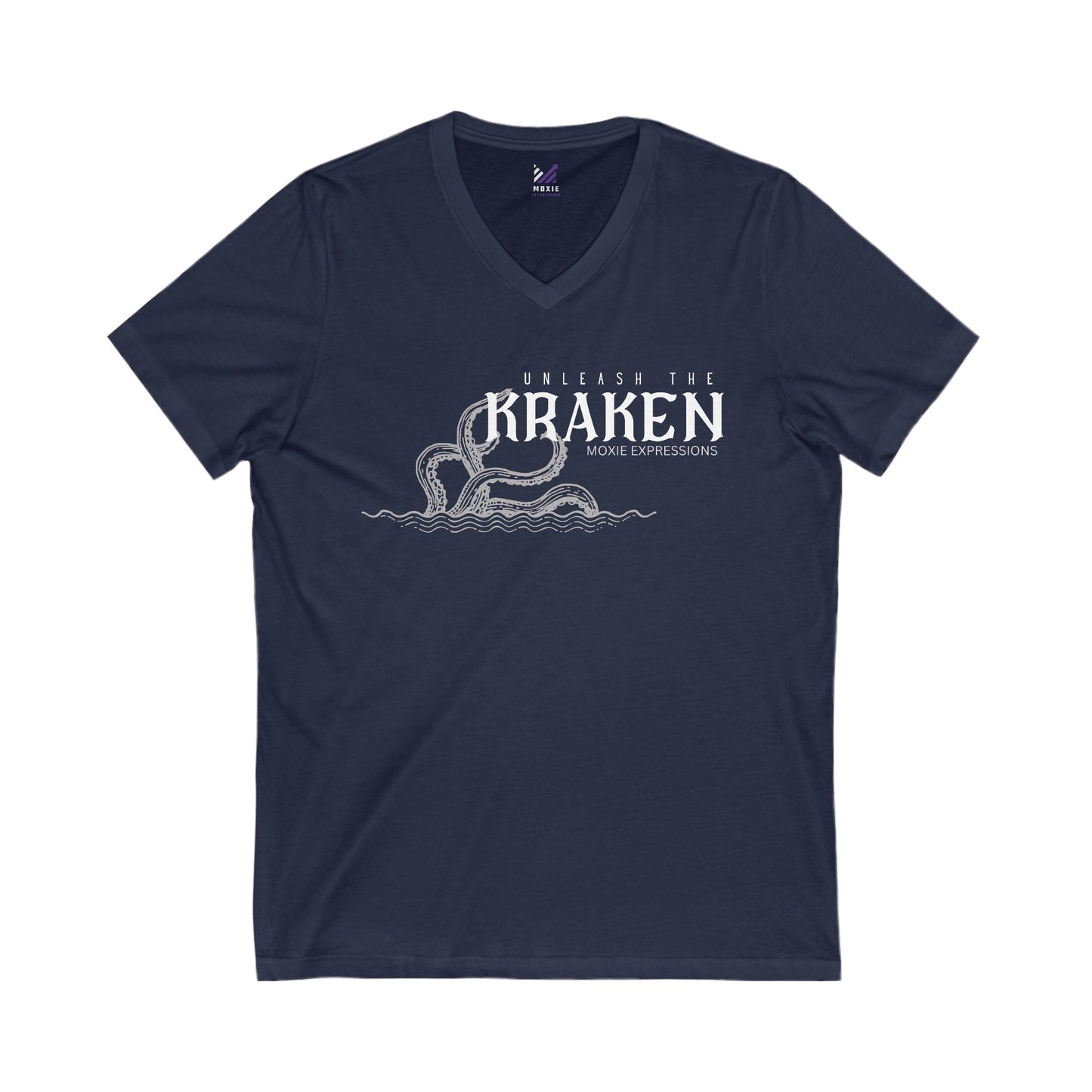 Kraken Wrath Unisex Jersey Short Sleeve V-Neck Tee
