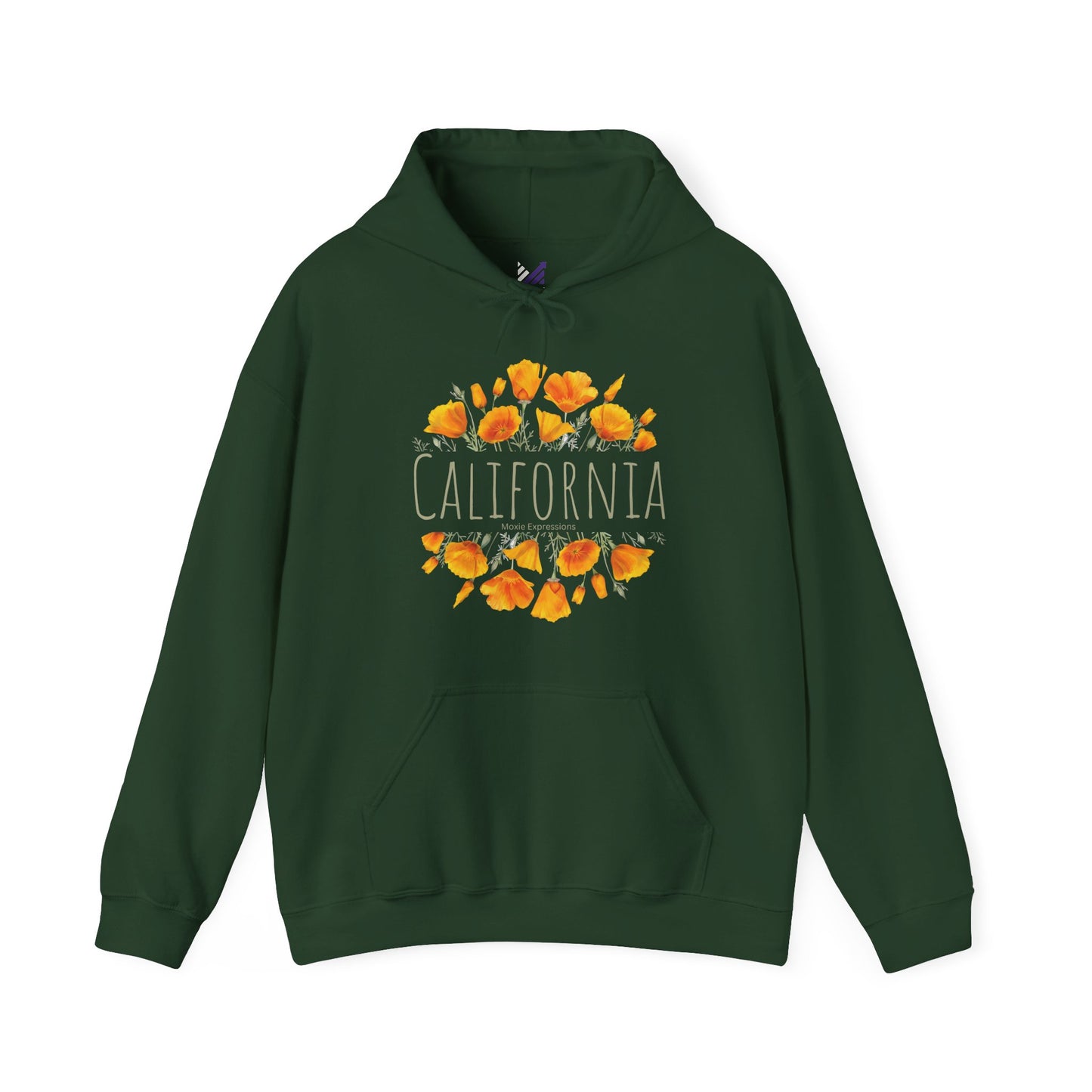 Golden Bloom Unisex Hooded Sweatshirt