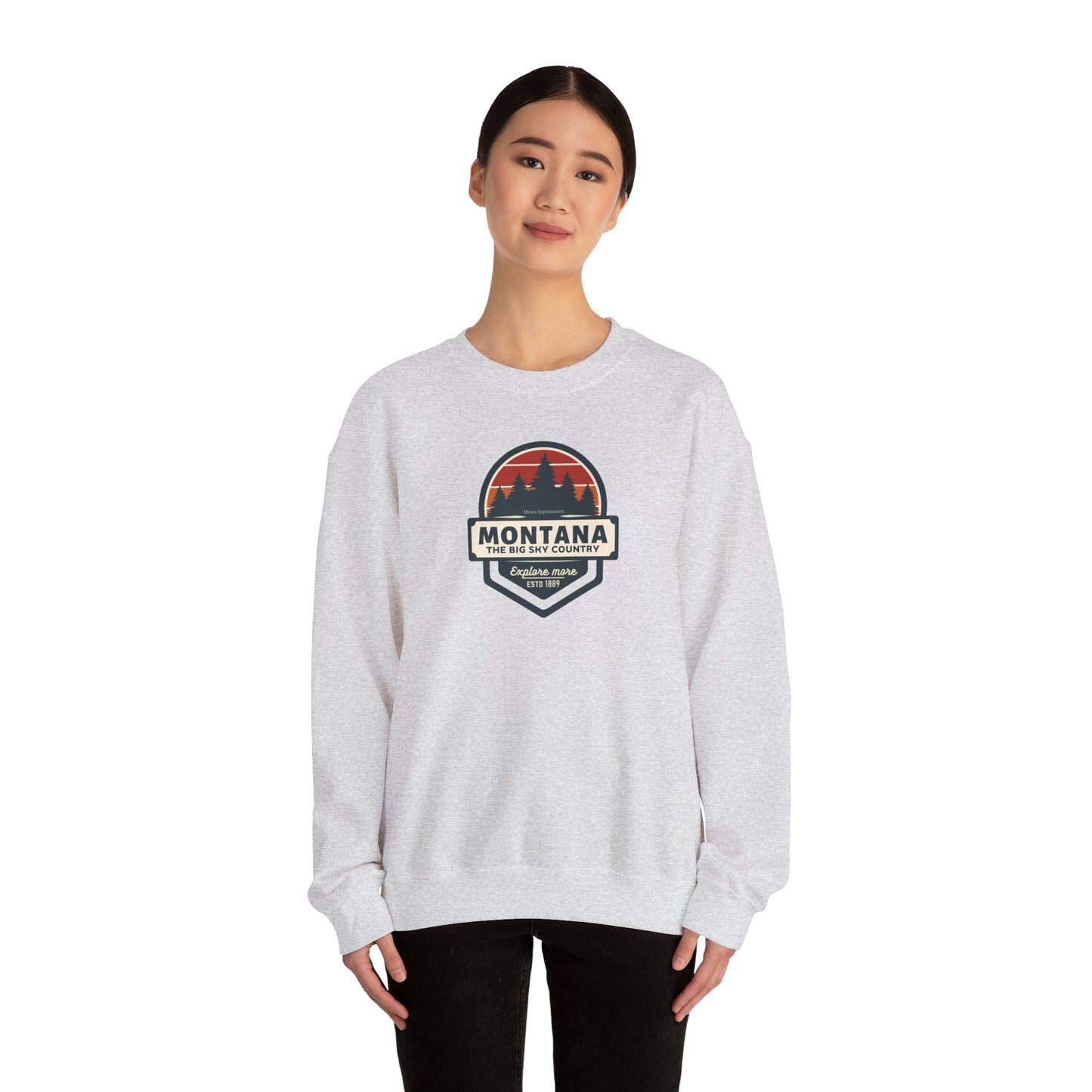 Montana Big Sky "Explore More" Unisex Crewneck Sweatshirt