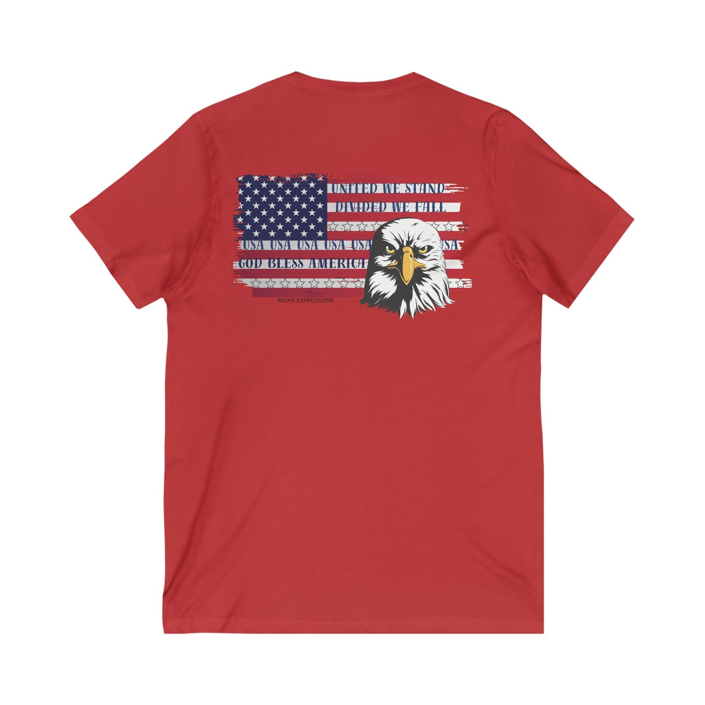 Eagle of Unity Unisex Jersey Short Sleeve V-Neck Tee