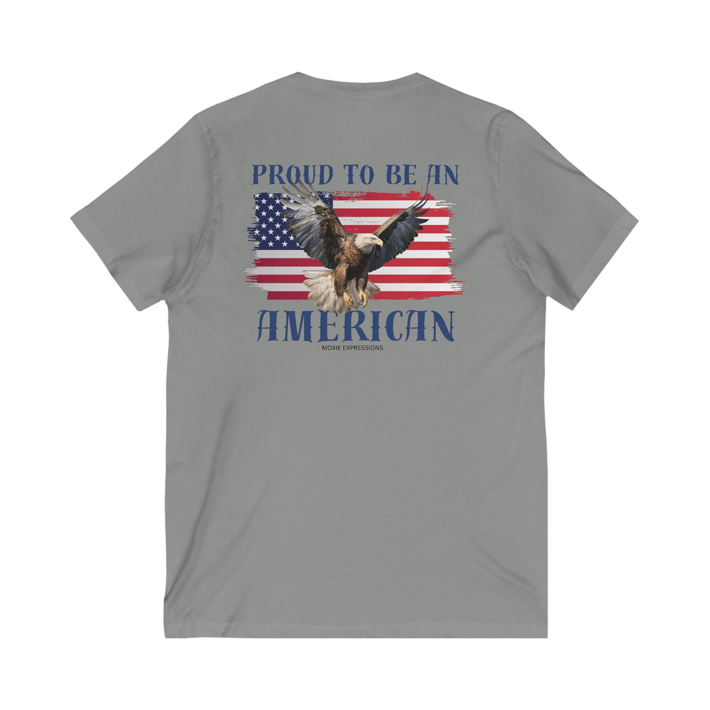 Proud Patriot Unisex Jersey Short Sleeve V-Neck Tee