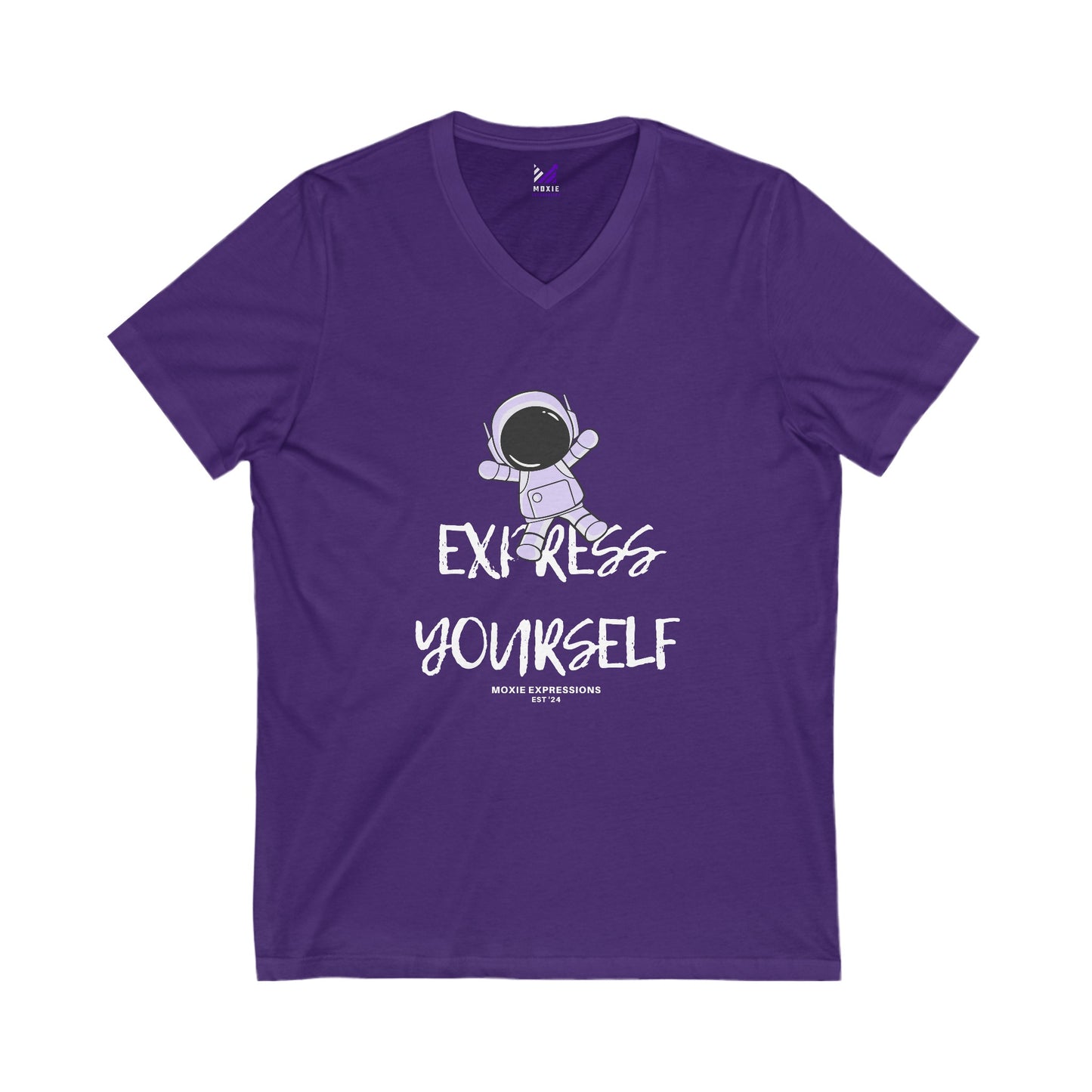 Stellar Explorer Unisex Jersey Short Sleeve V-Neck Tee