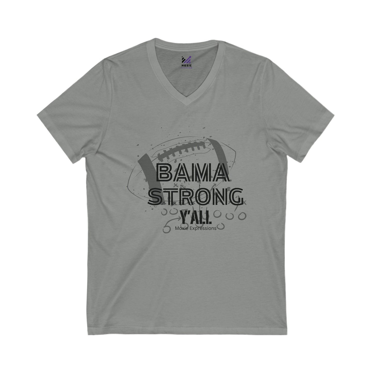 Bama Strong Unisex Jersey Short Sleeve V-Neck Tee