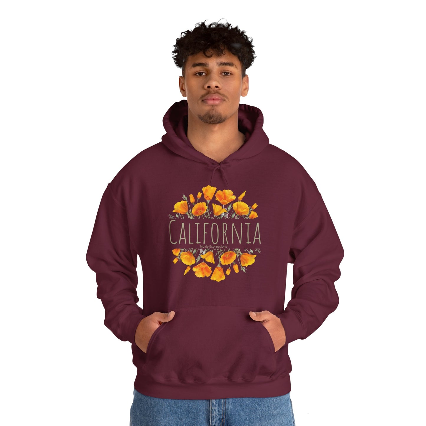 Golden Bloom Unisex Hooded Sweatshirt