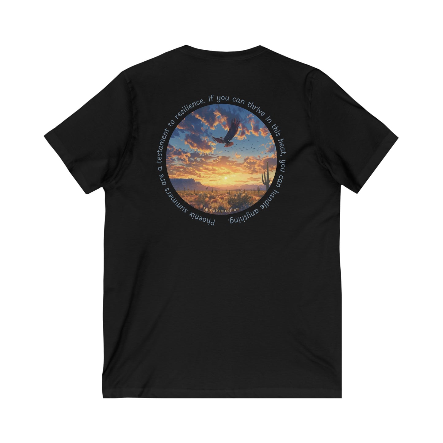 Desert Resilience Unisex Jersey Short Sleeve V-Neck Tee