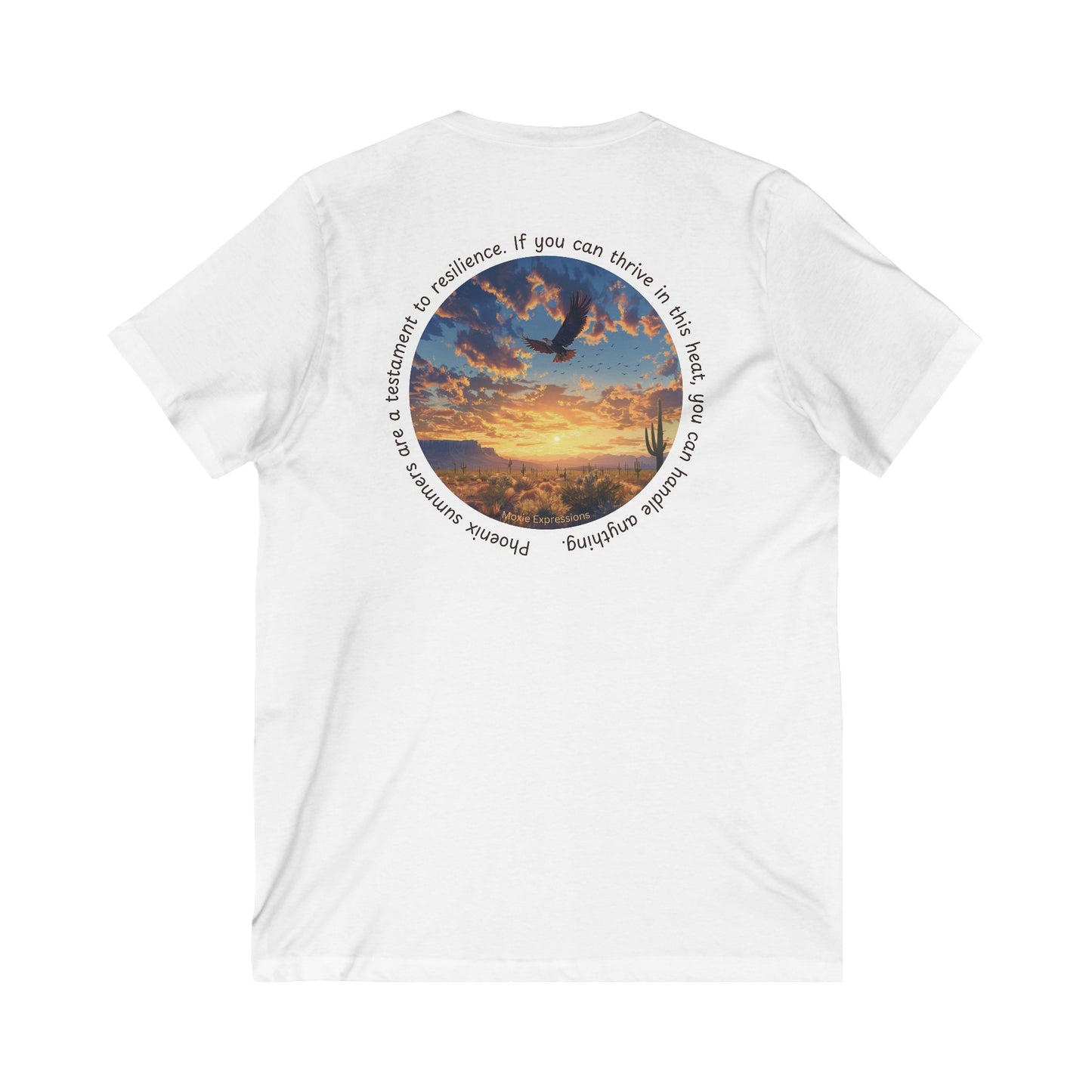 Desert Resilience Unisex Jersey Short Sleeve V-Neck Tee