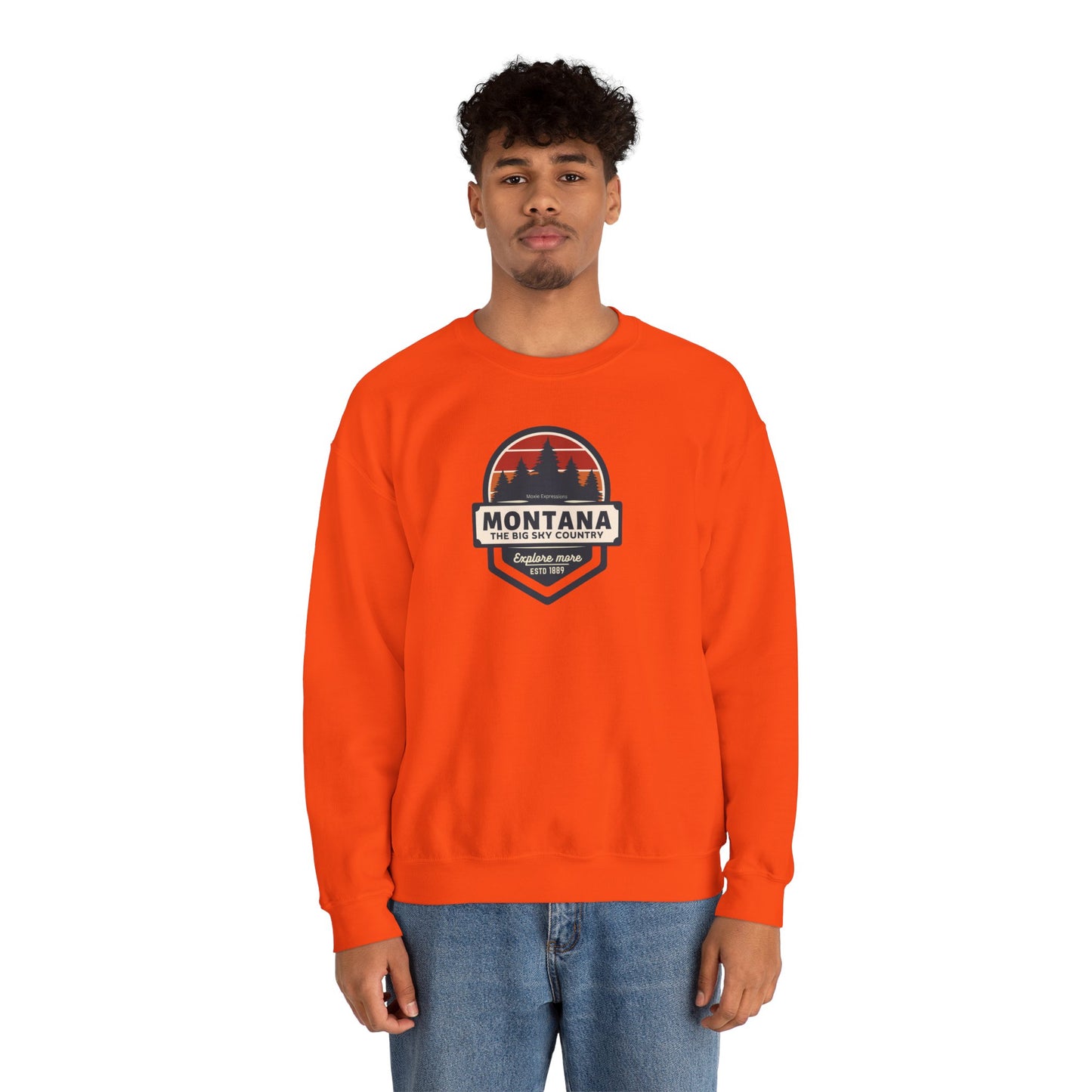 Montana Big Sky "Explore More" Unisex Crewneck Sweatshirt