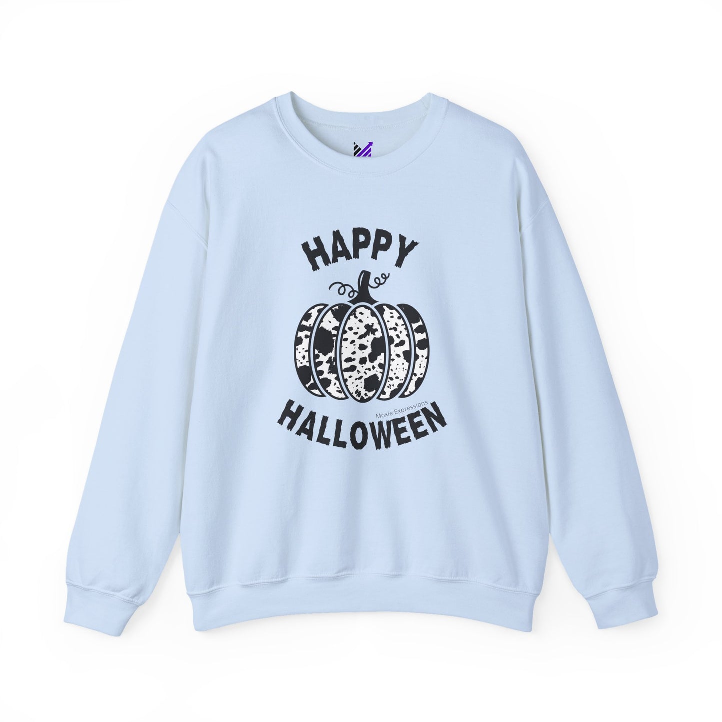 Cow Pumpkin Patch Unisex Crewneck Sweatshirt