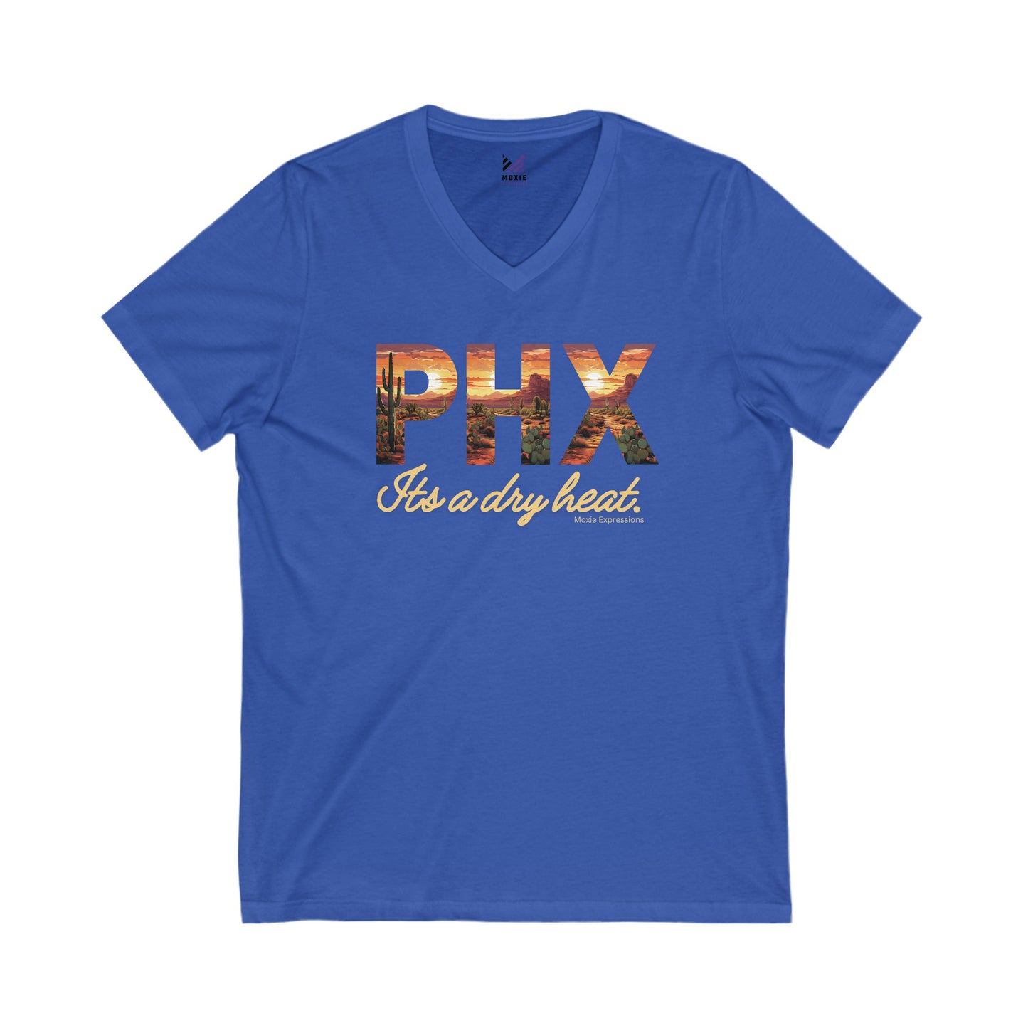 Desert Embrace Unisex Jersey Short Sleeve V-Neck Tee
