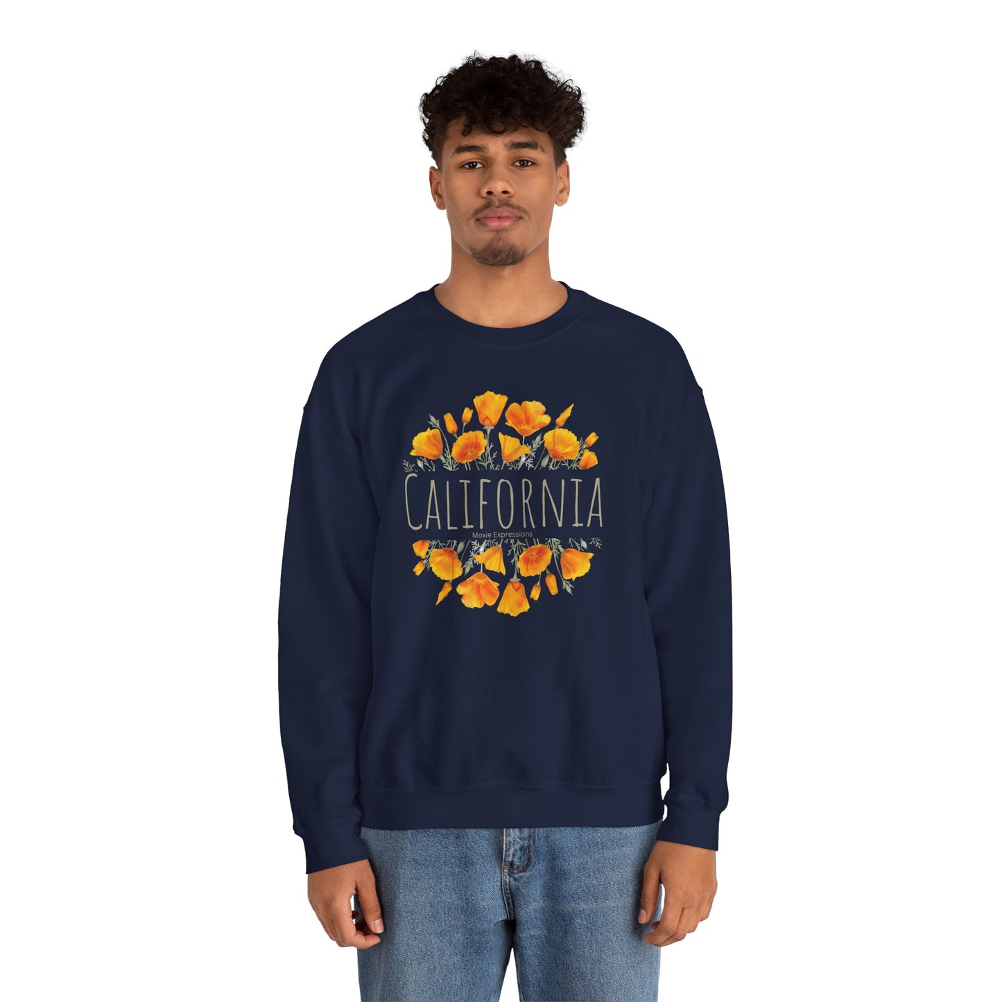 Golden Bloom Unisex Crewneck Sweatshirt
