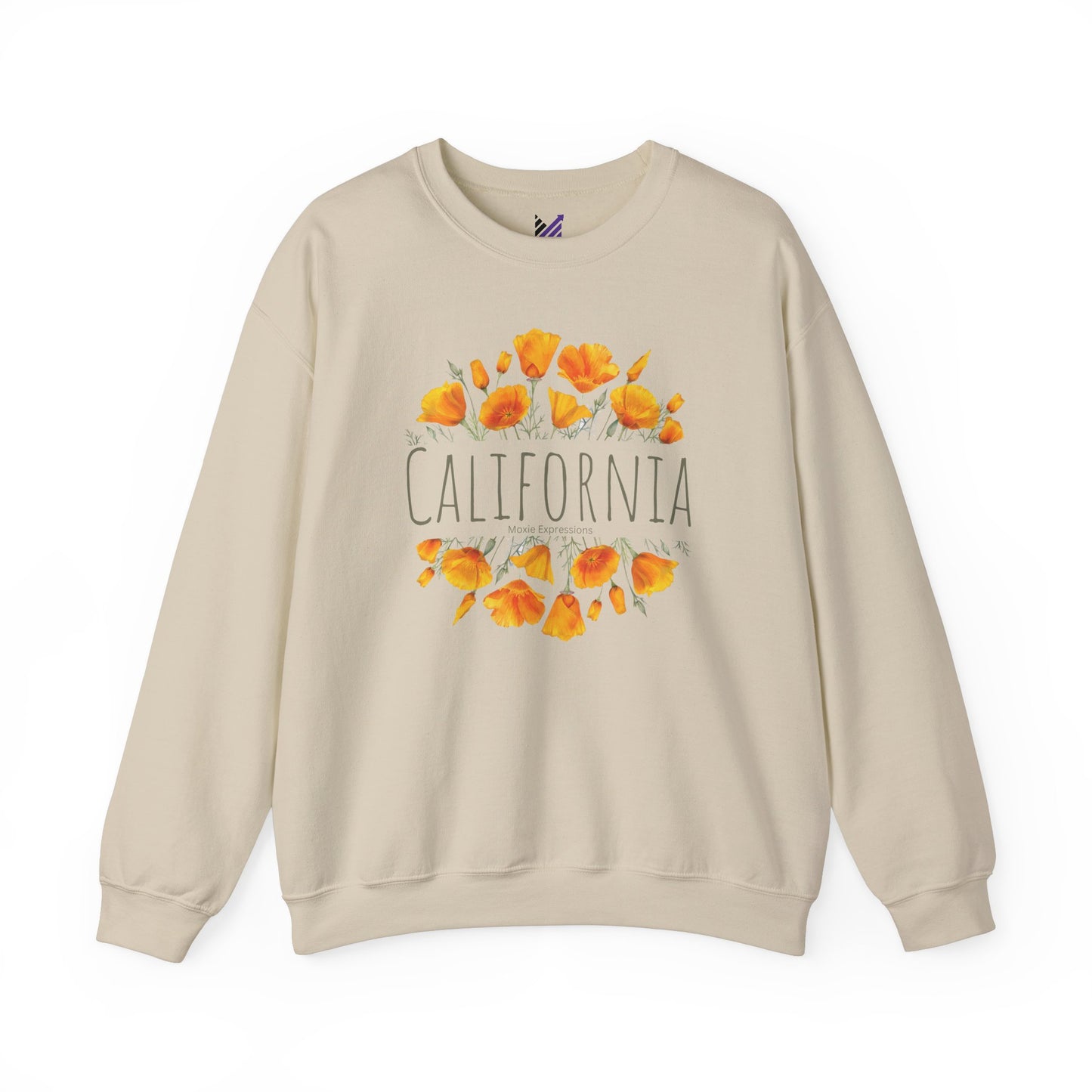 Golden Bloom Unisex Crewneck Sweatshirt