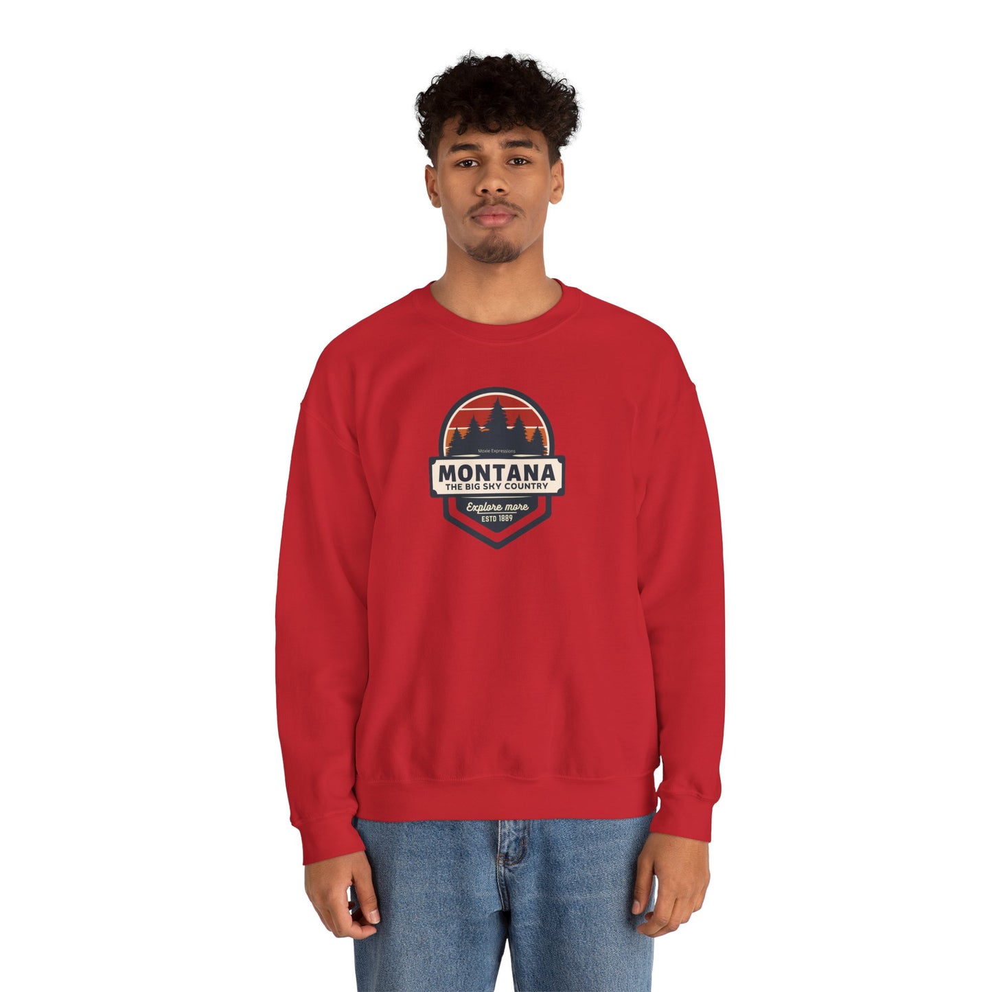 Montana Big Sky "Explore More" Unisex Crewneck Sweatshirt