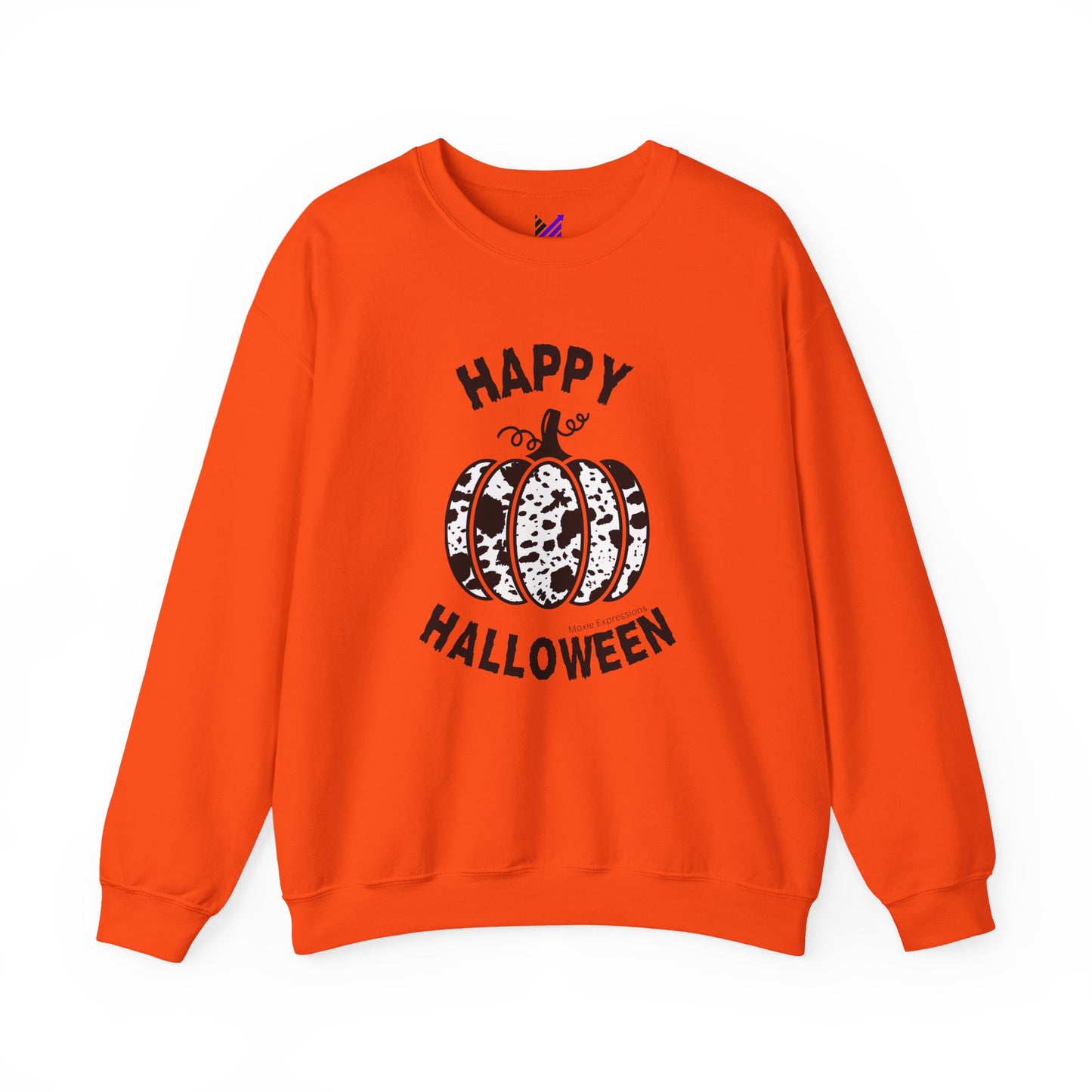 Cow Pumpkin Patch Unisex Crewneck Sweatshirt