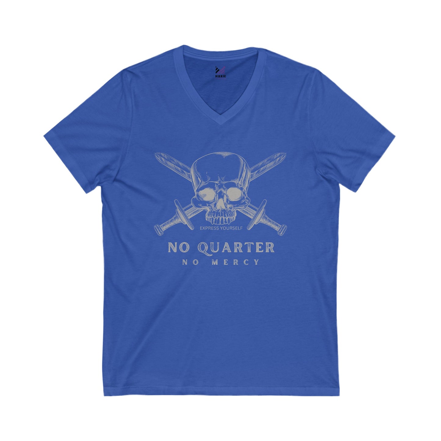 No Quarter No Mercy Unisex Jersey Short Sleeve V-Neck Tee
