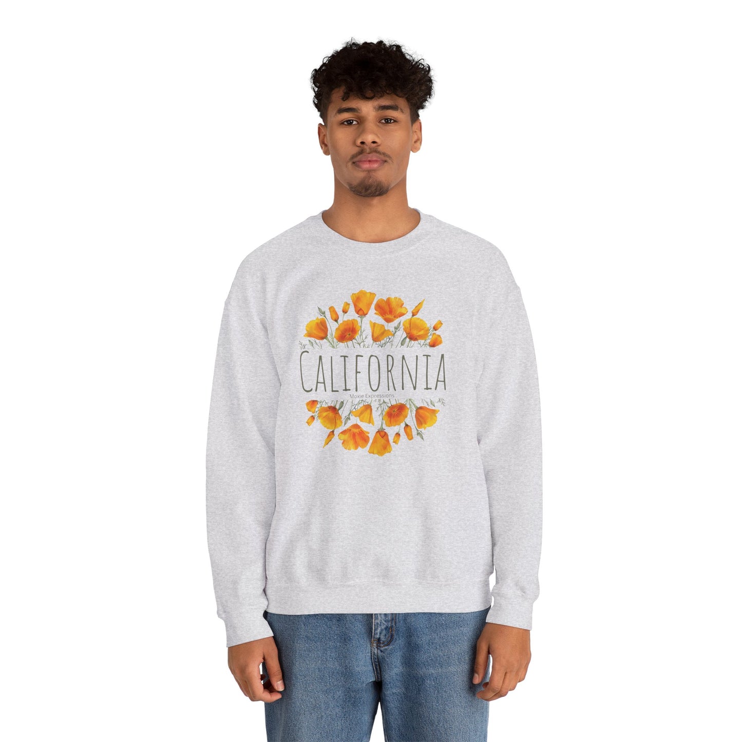 Golden Bloom Unisex Crewneck Sweatshirt