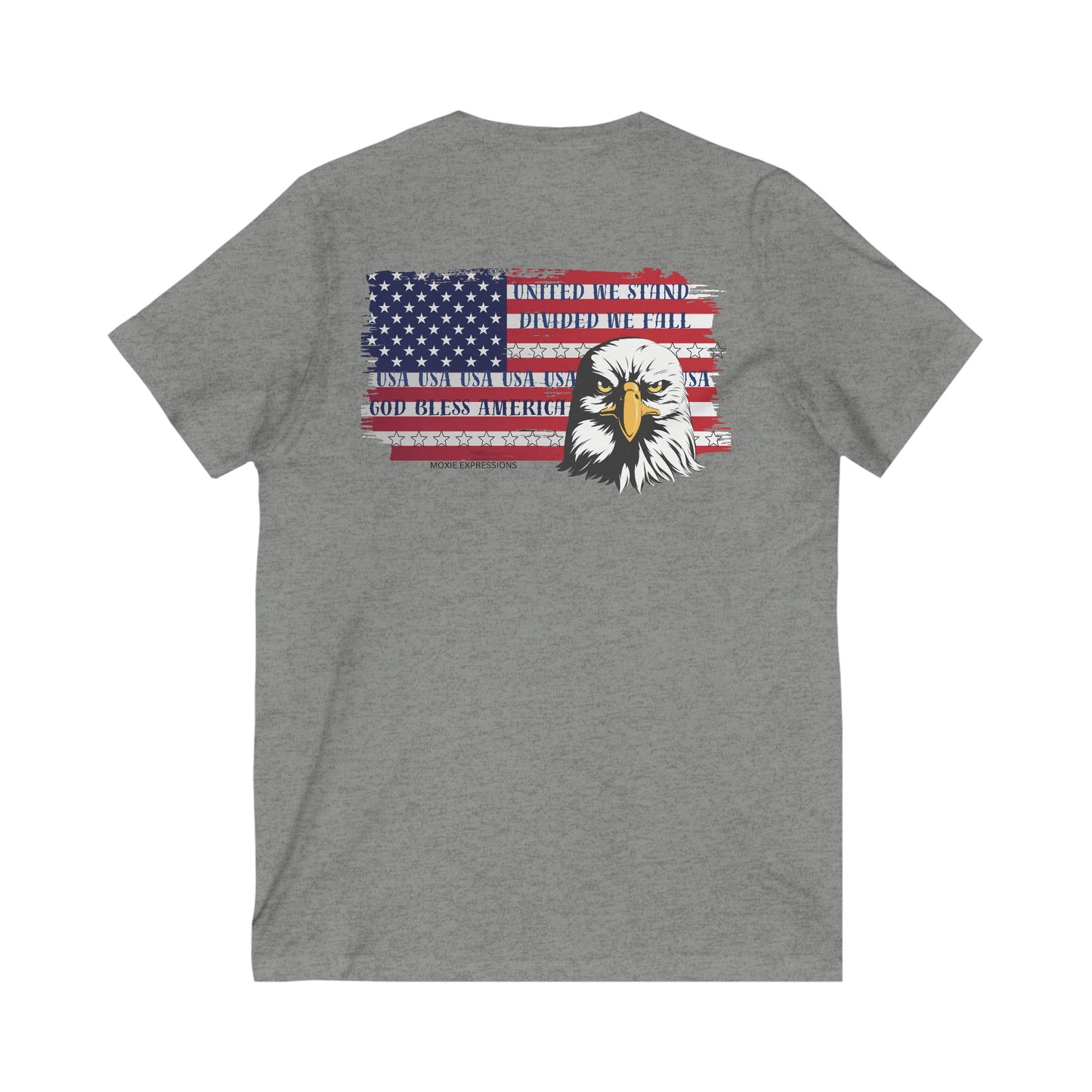 Eagle of Unity Unisex Jersey Short Sleeve V-Neck Tee