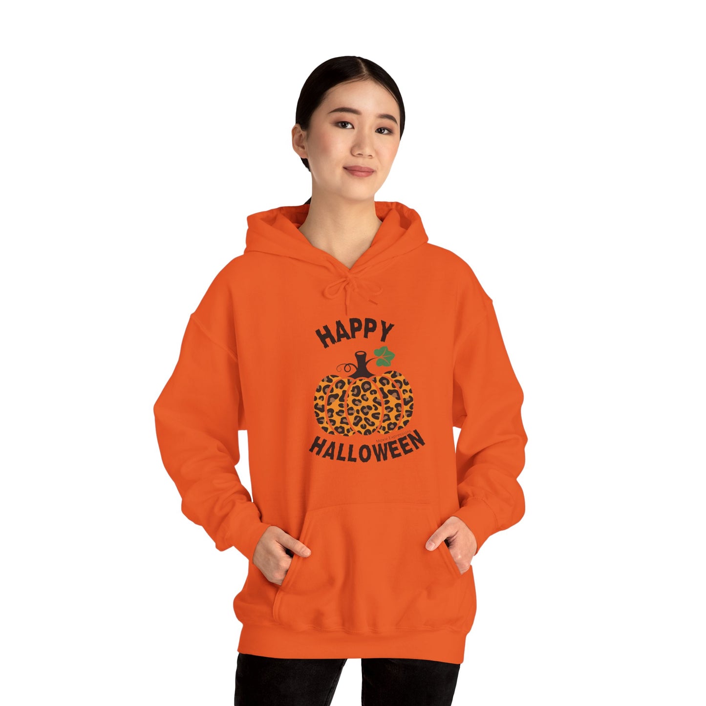 Cheetah Chic Pumpkin Patch Unisex Hooded Sweatshirt